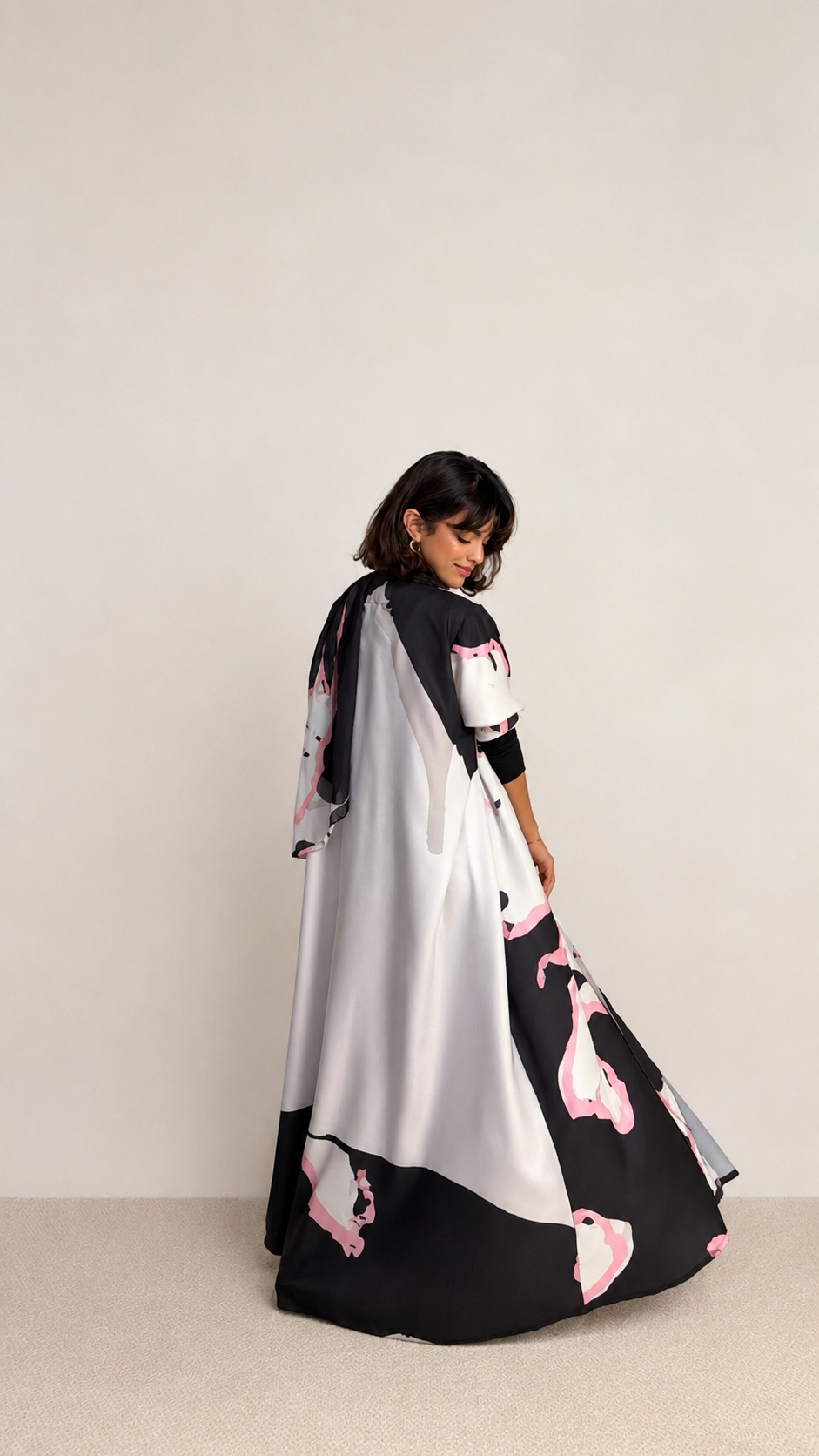 MW2209 - عباية طباعة | Printed Abaya - Aya