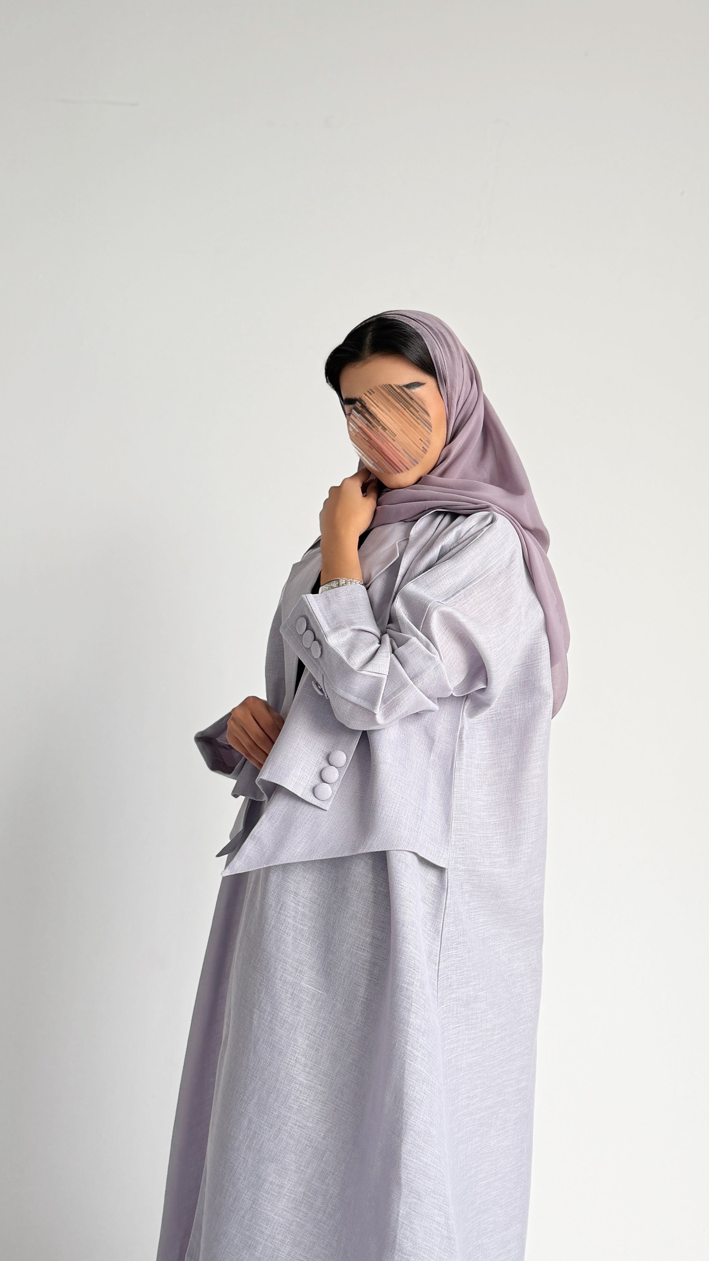 MW1501 - عباية لنن بيج صيفية - Aya