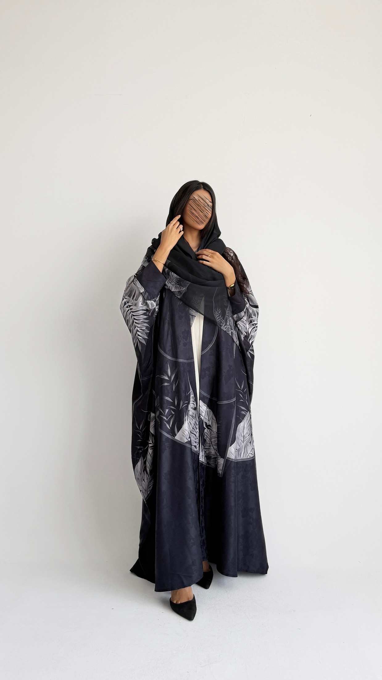 MWT1431 عباية طباعة | Printed Abaya - Aya