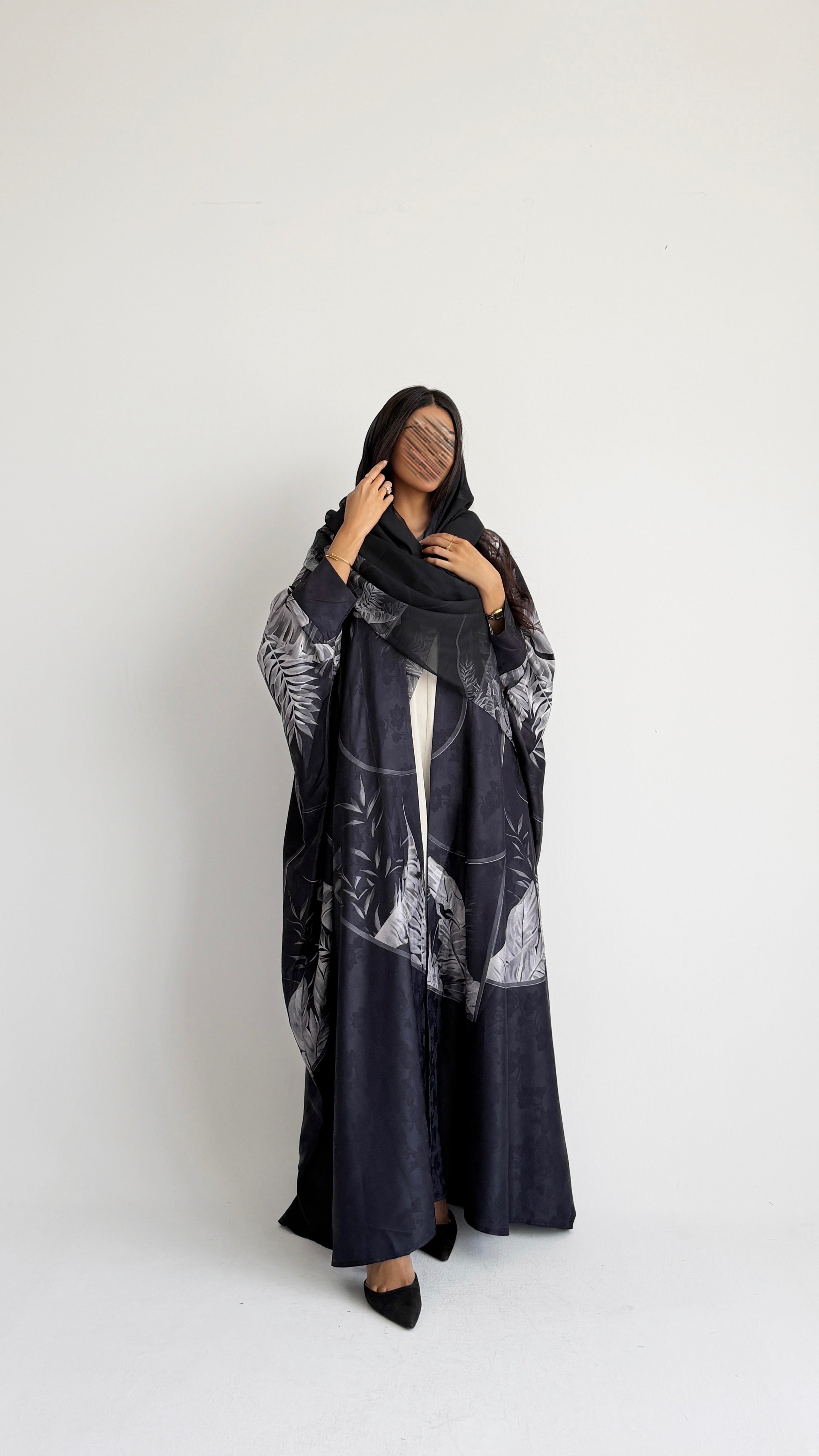 MWT1431 عباية طباعة | Printed Abaya - Aya