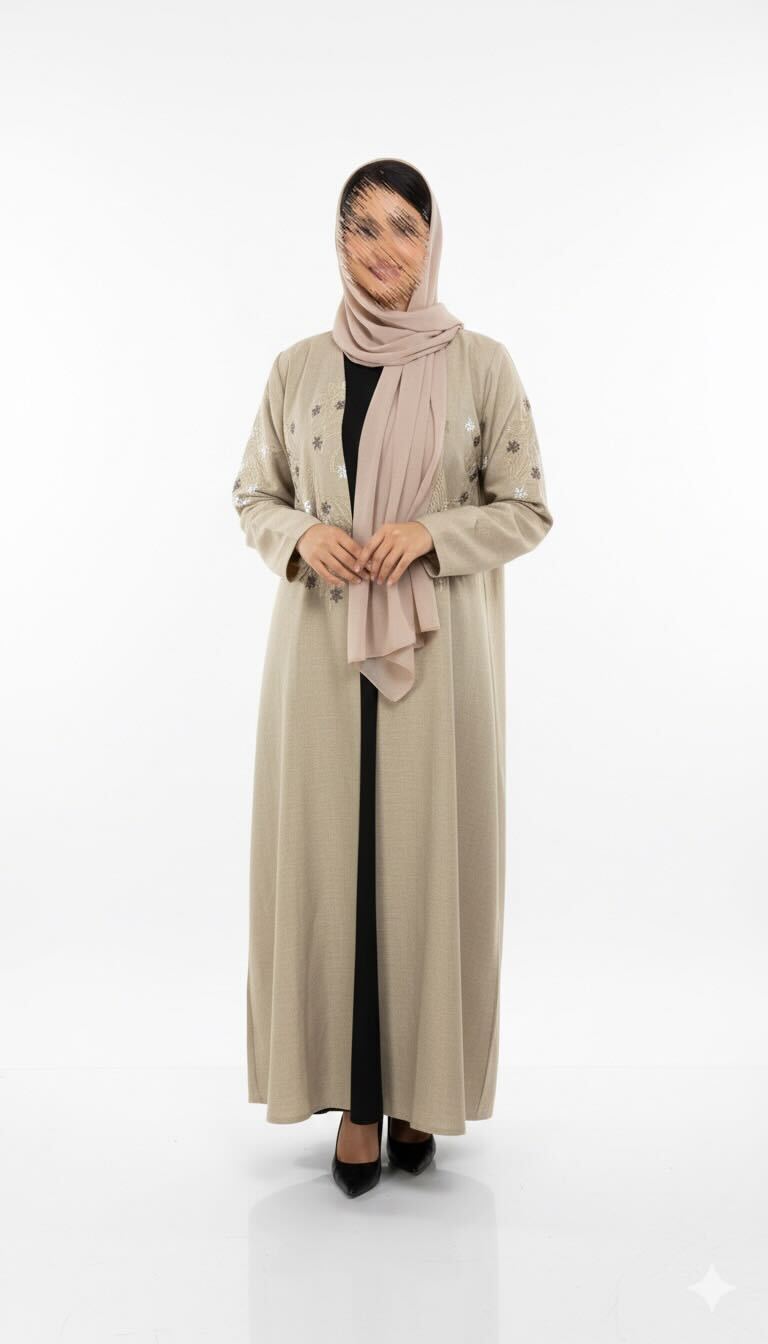 MW645 - Light Crepe Standing with Jacquard Half-Cloche