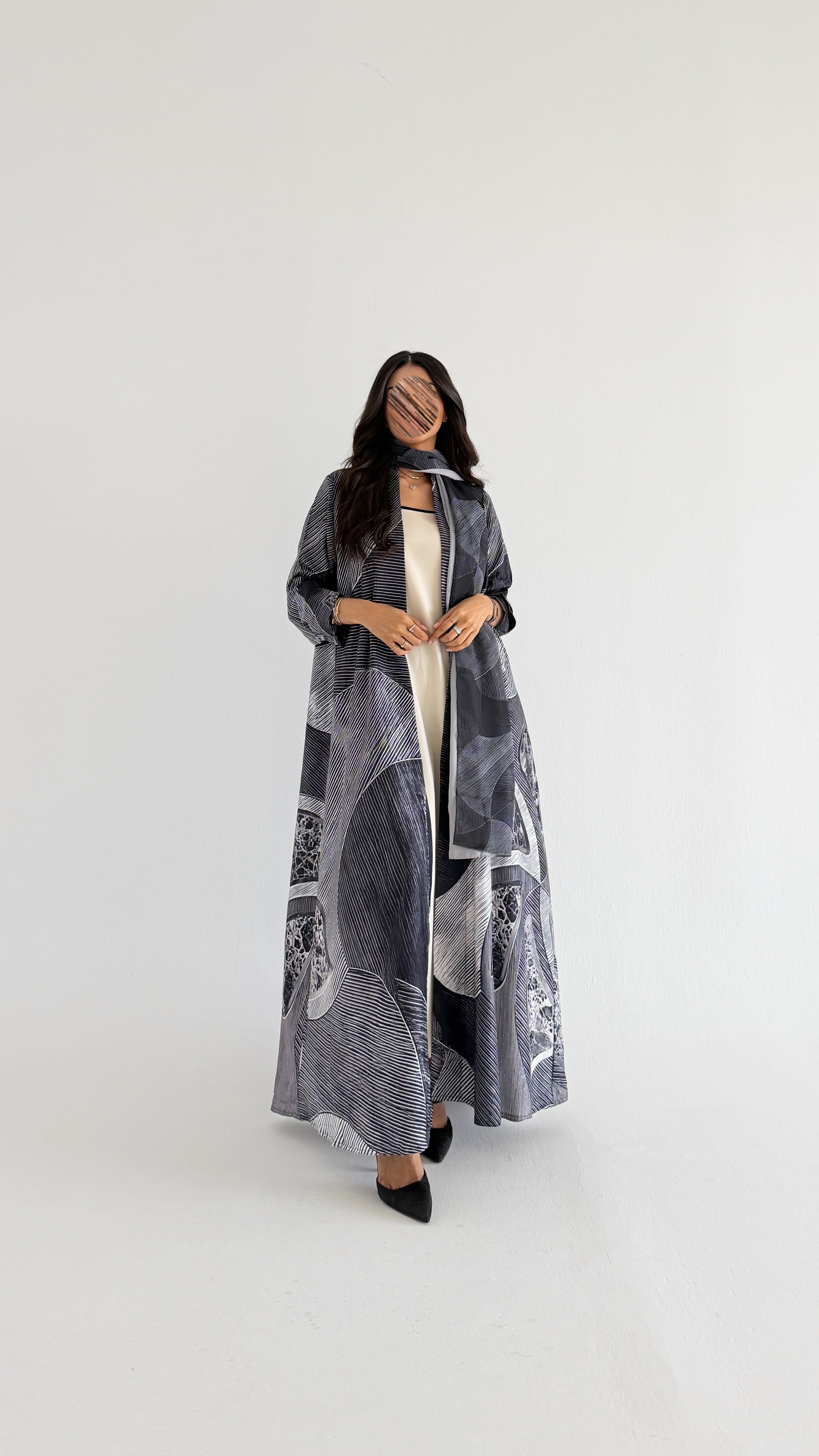MWT1427 عباية طباعة | Printed Abaya - Aya