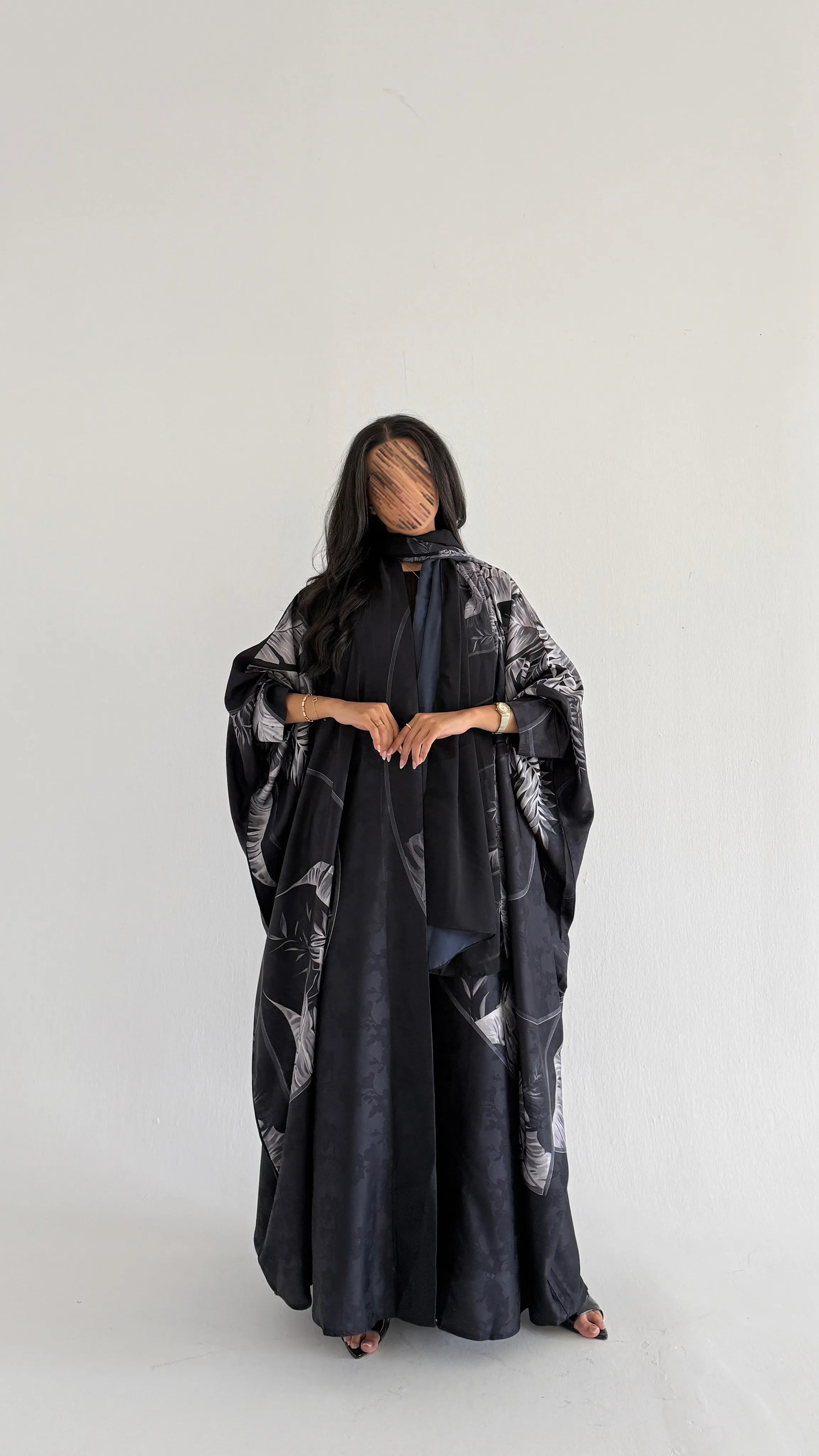 MWT1431 عباية طباعة | Printed Abaya - Aya