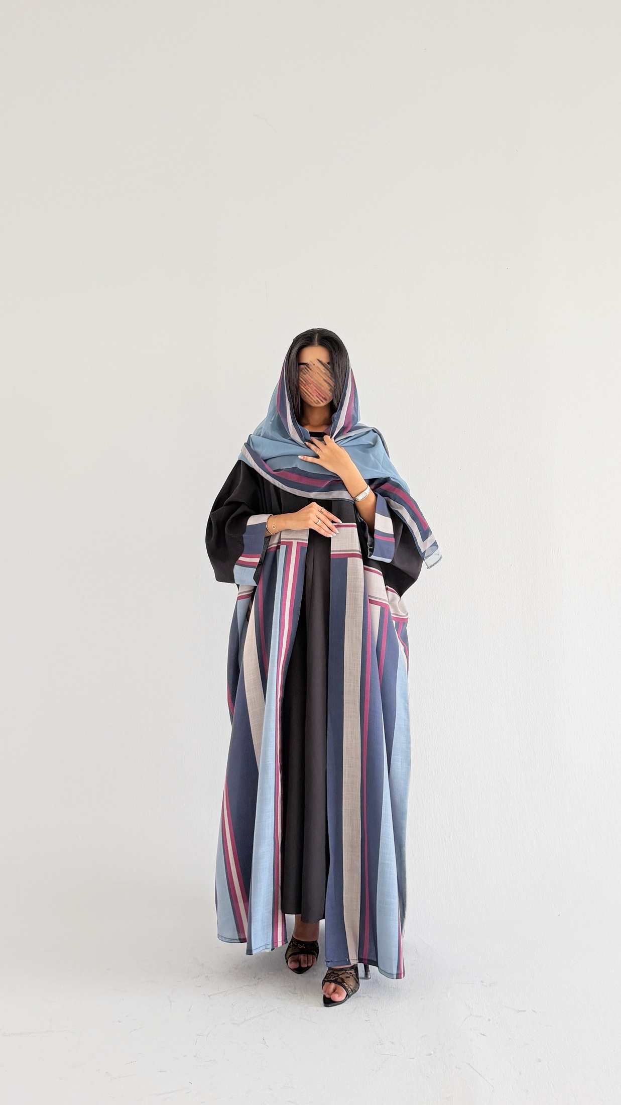 MWT1522 عباية طباعة | Printed Abaya - Aya