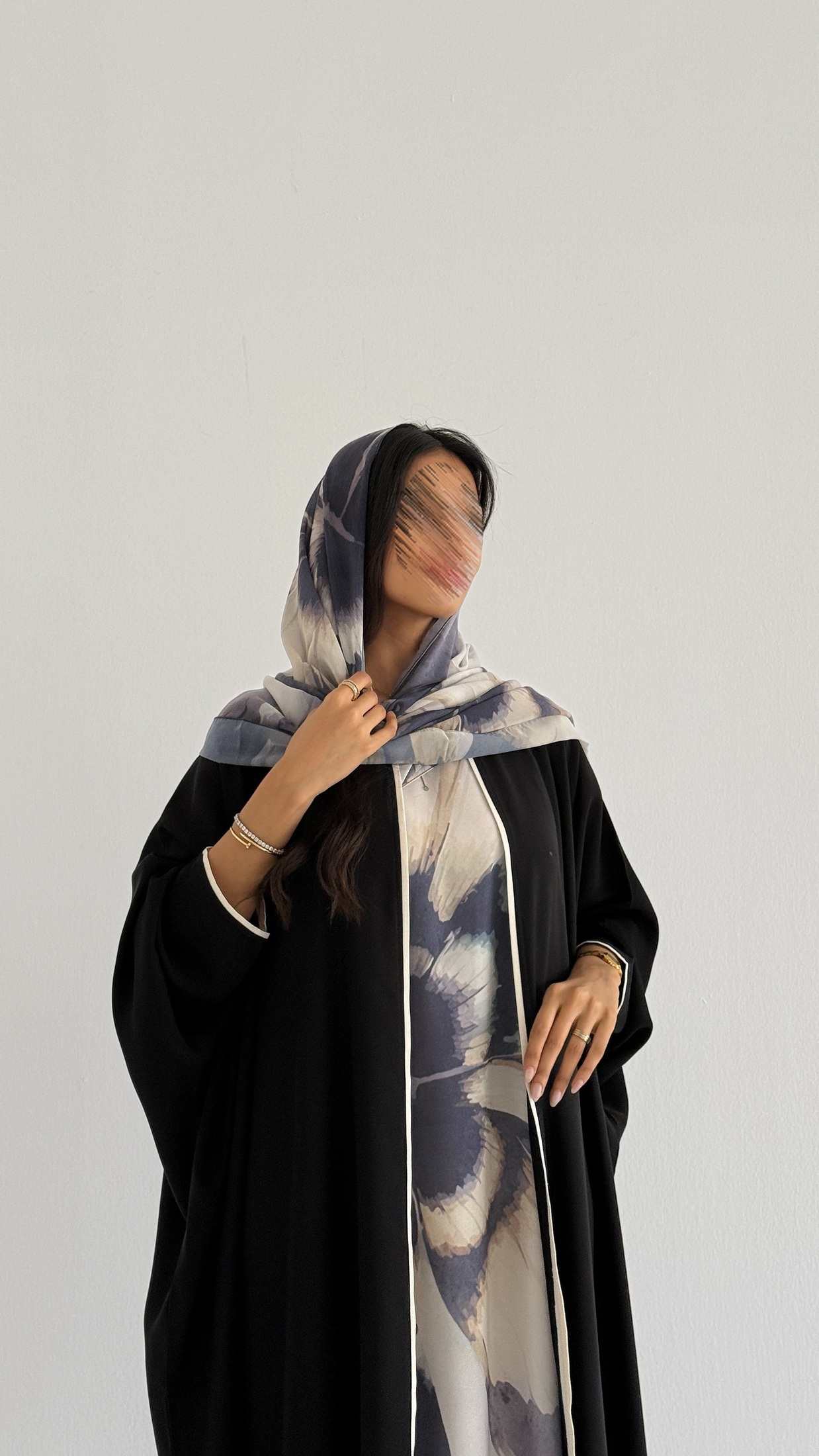 MWT1169 - عباية طباعة | Printed Abaya - Aya