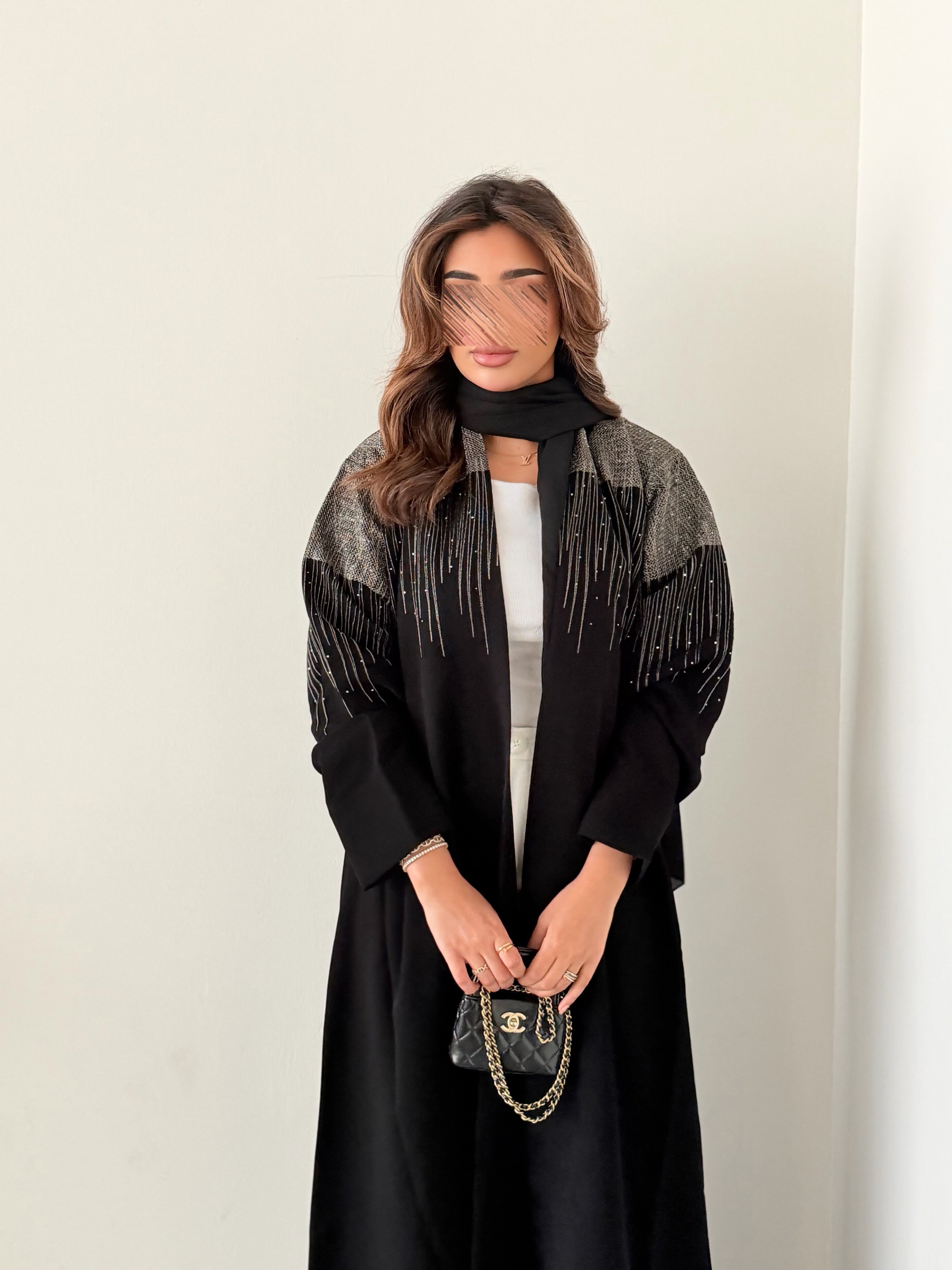 MW2096 - عباية كريب بقصة كلوش انيقة - Aya