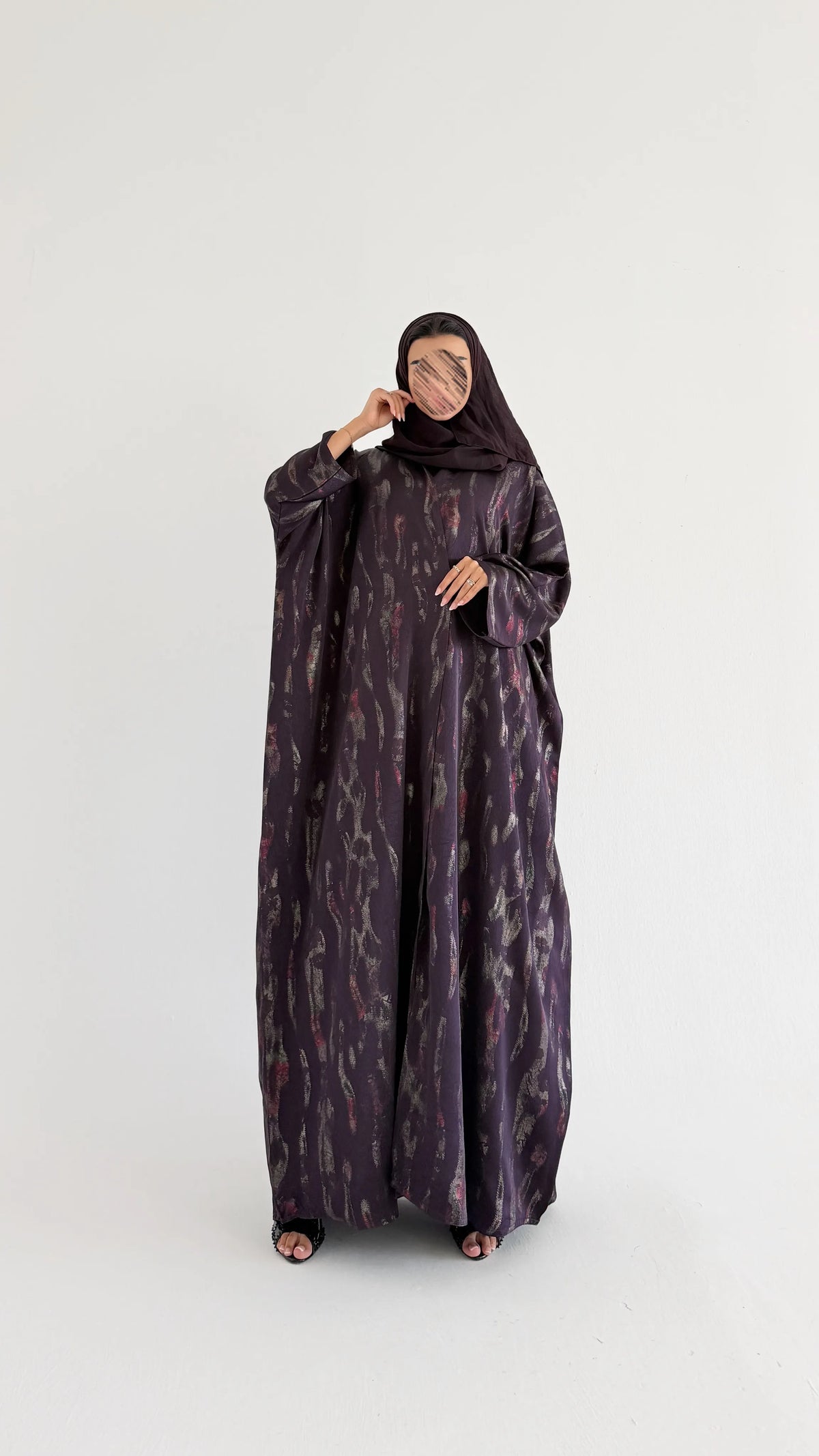 MWT2163 - عباية حرير يومية بقصة نص بشت - Aya