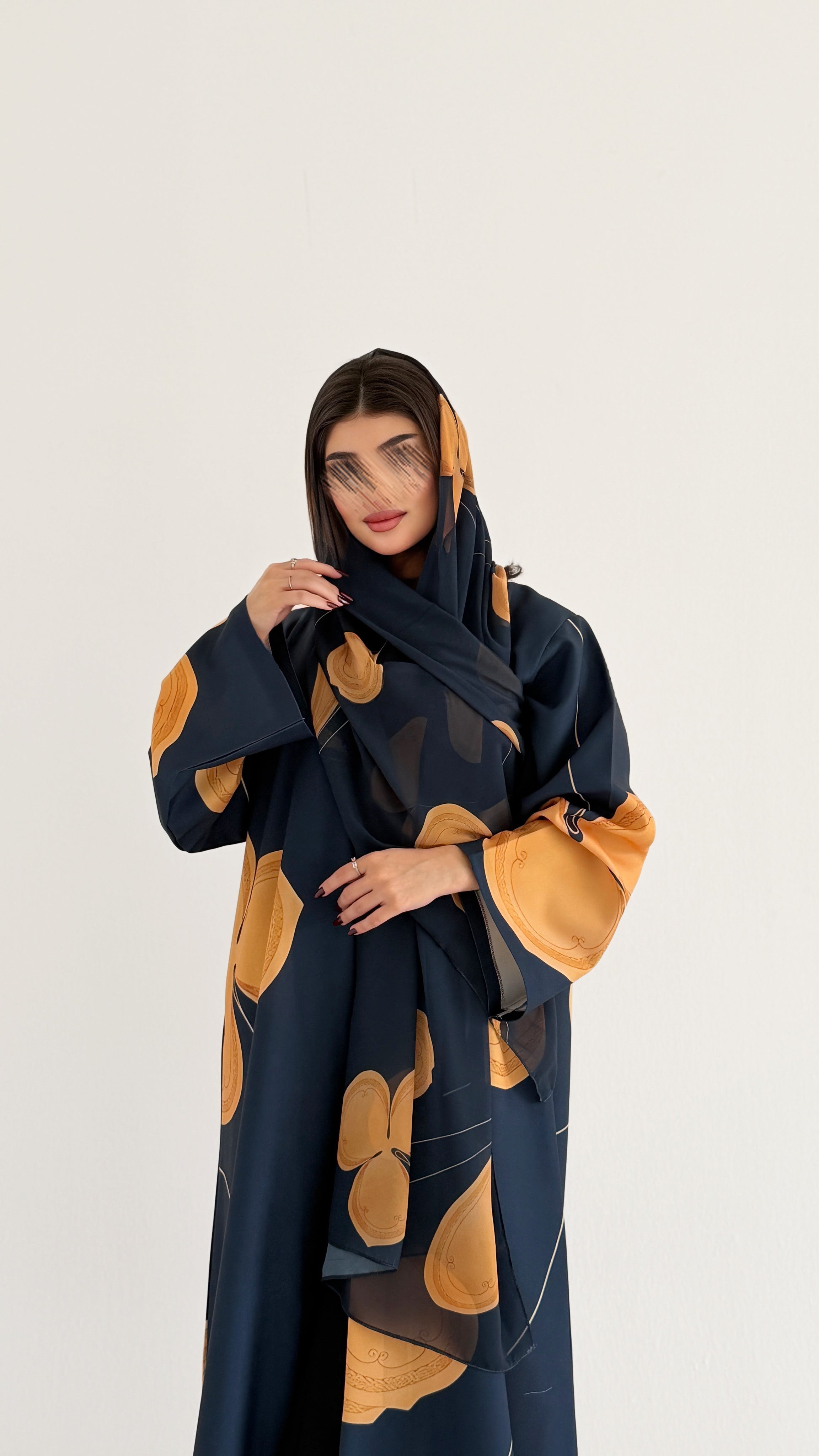 MWT1071 - عباية طباعة | Printed Abaya - Aya