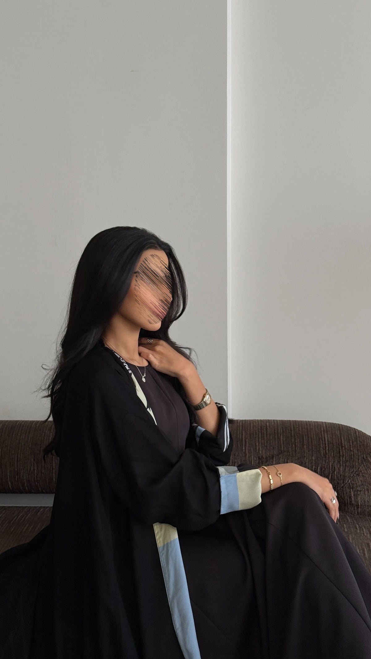 MW436 - عباية طباعة دبل فيس - Aya