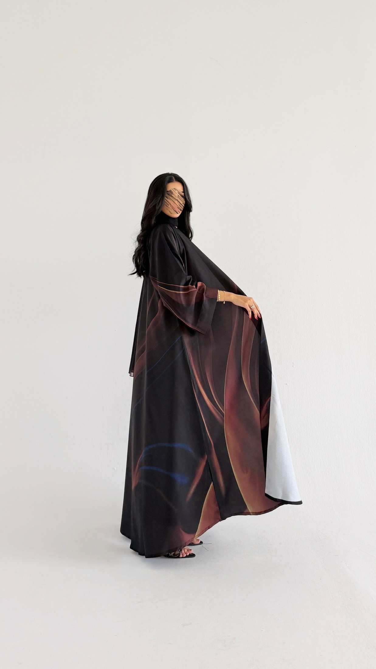 MWT1145 - عباية طباعة | Printed Abaya - Aya