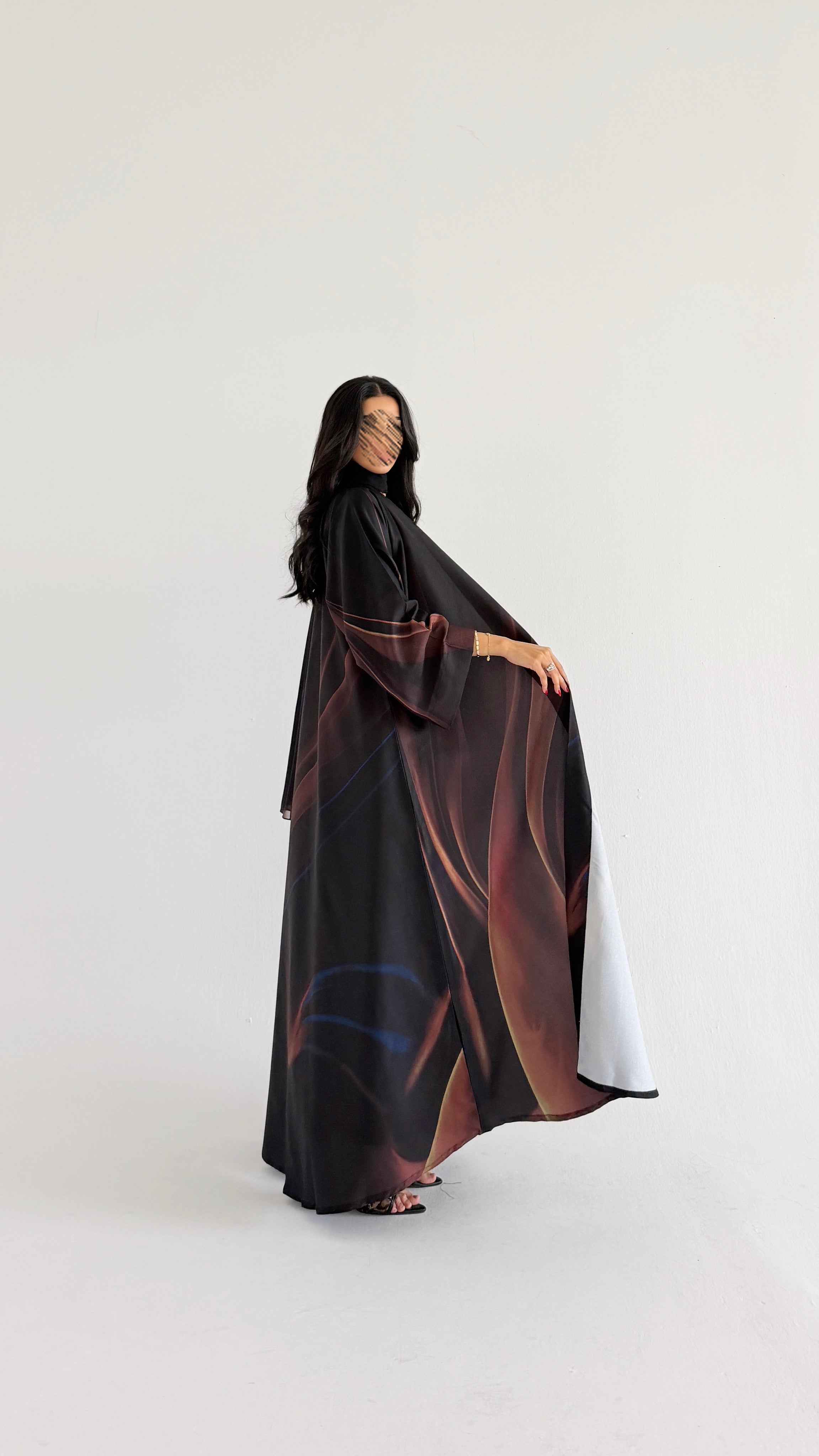 MWT1145 - عباية طباعة | Printed Abaya