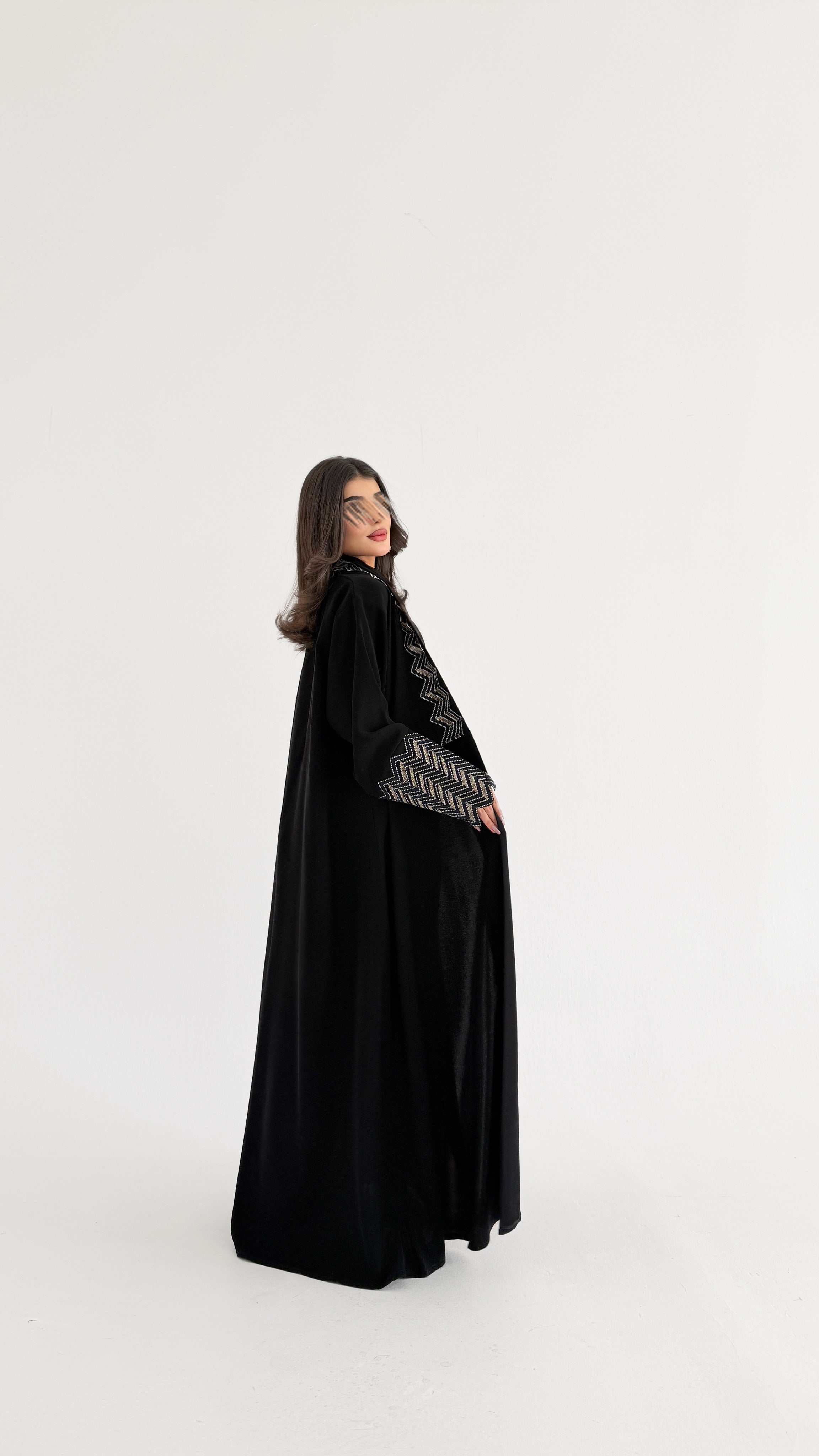 MW2094 - عباية ملكي بقصة نص كلوش عصرية - Aya