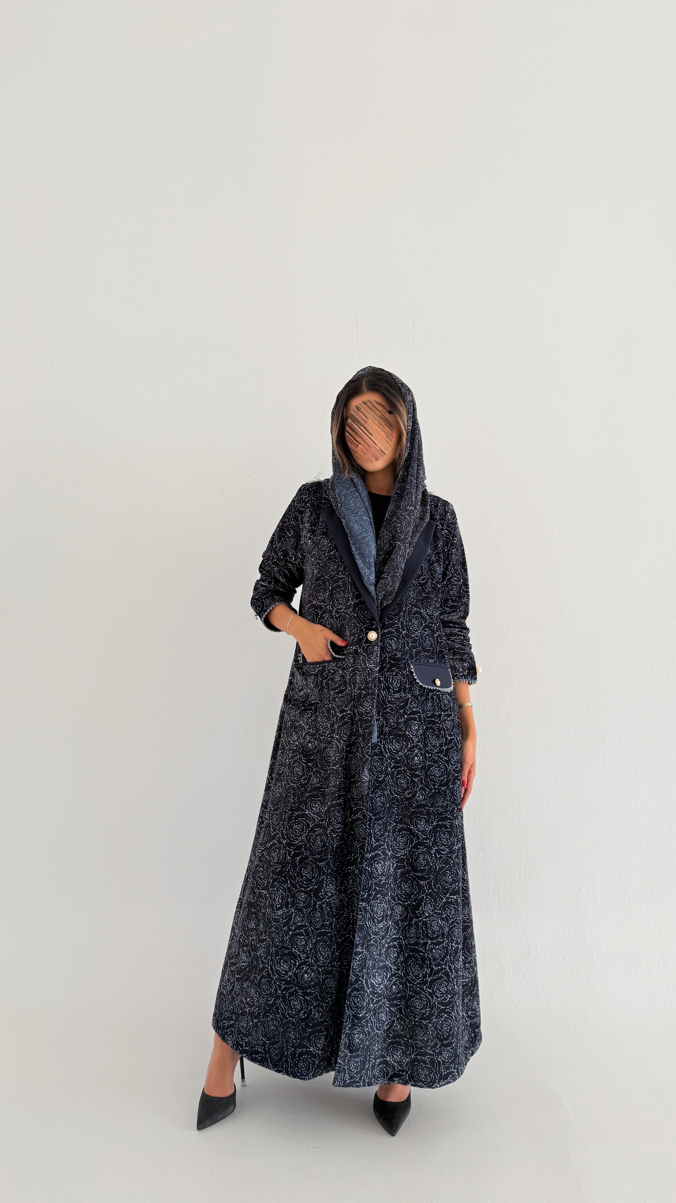 MWT752 - عباية بليزر برينت - Aya