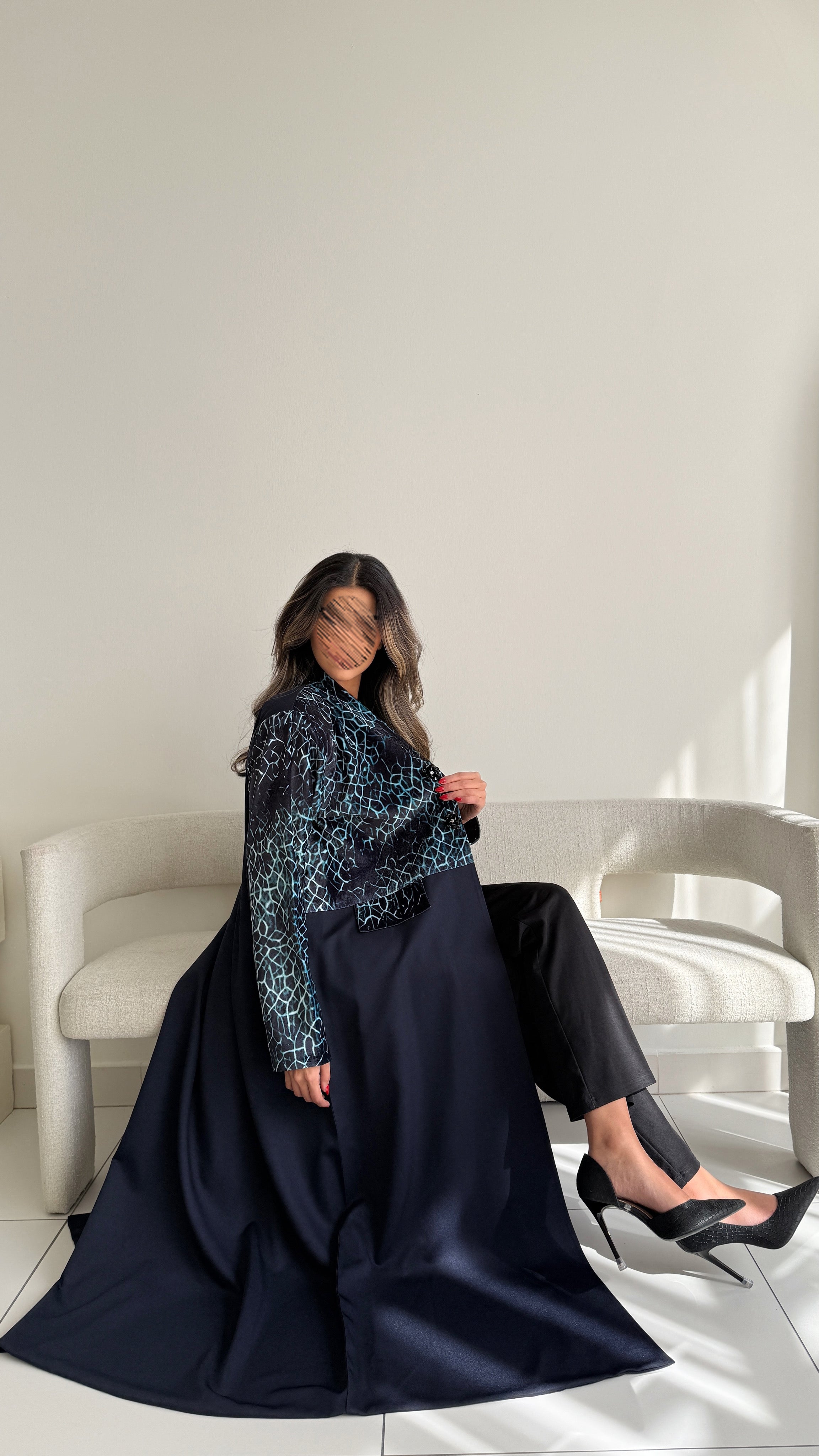 MWT744 - عباية بليزر برينت - Aya