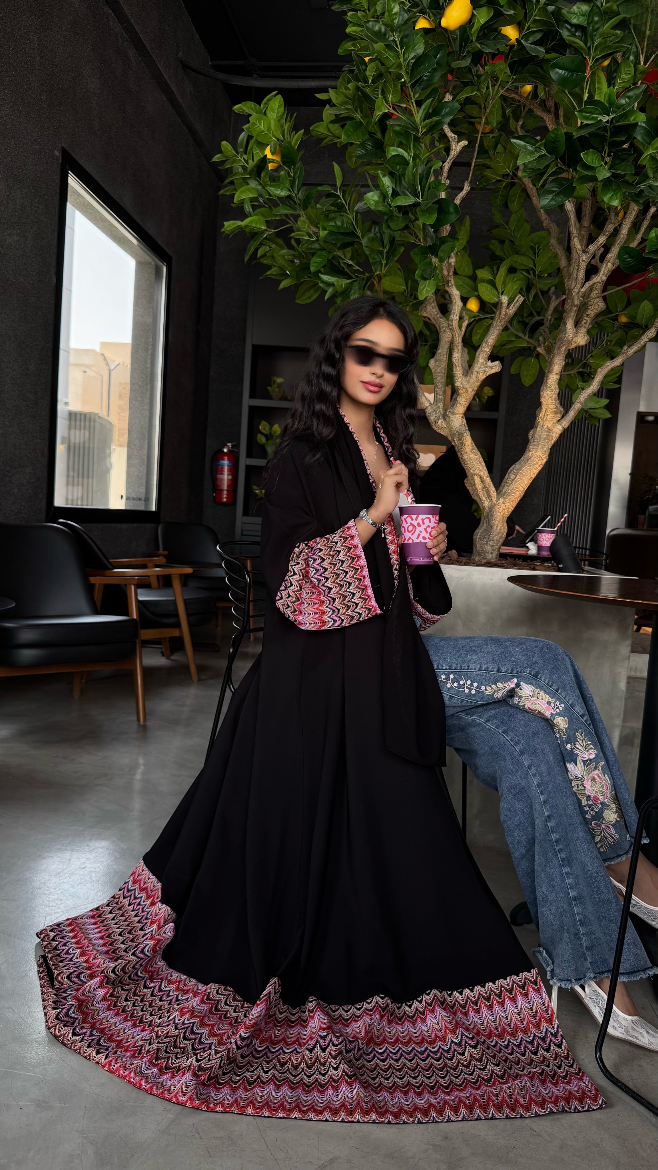 MW645 - Light Crepe Standing with Jacquard Half-Cloche