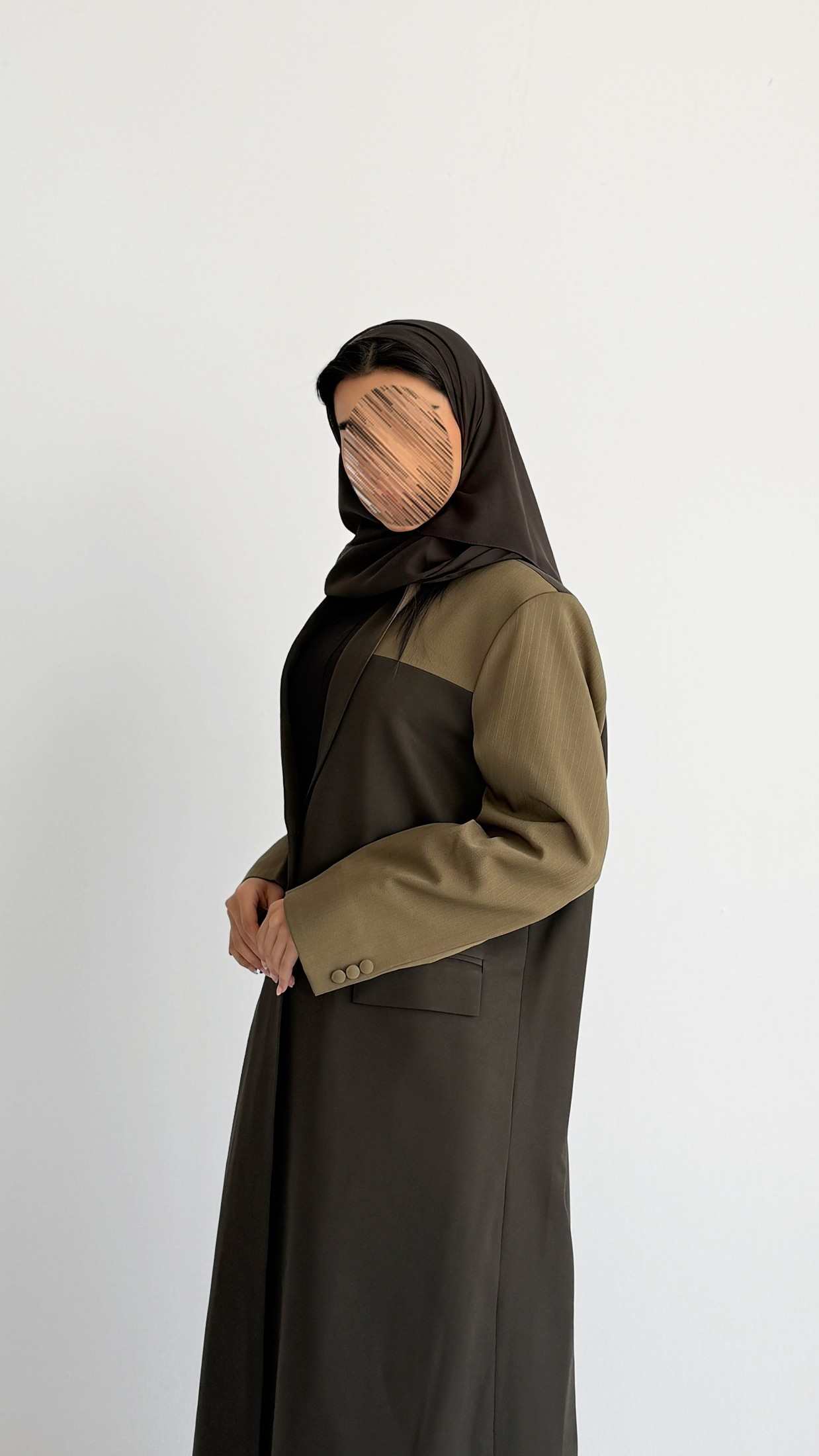MWT1216 - عباية بليزر|  Blazer Abaya - Aya