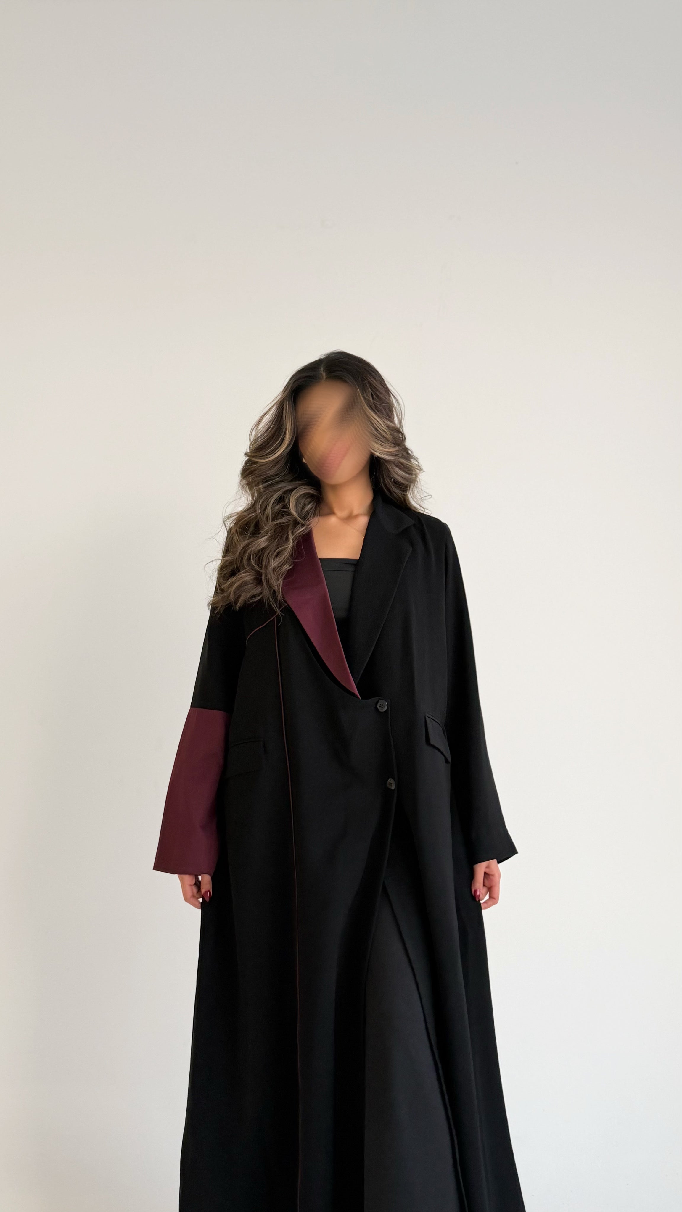 MW1734 - عباية بليزر اسود - Aya