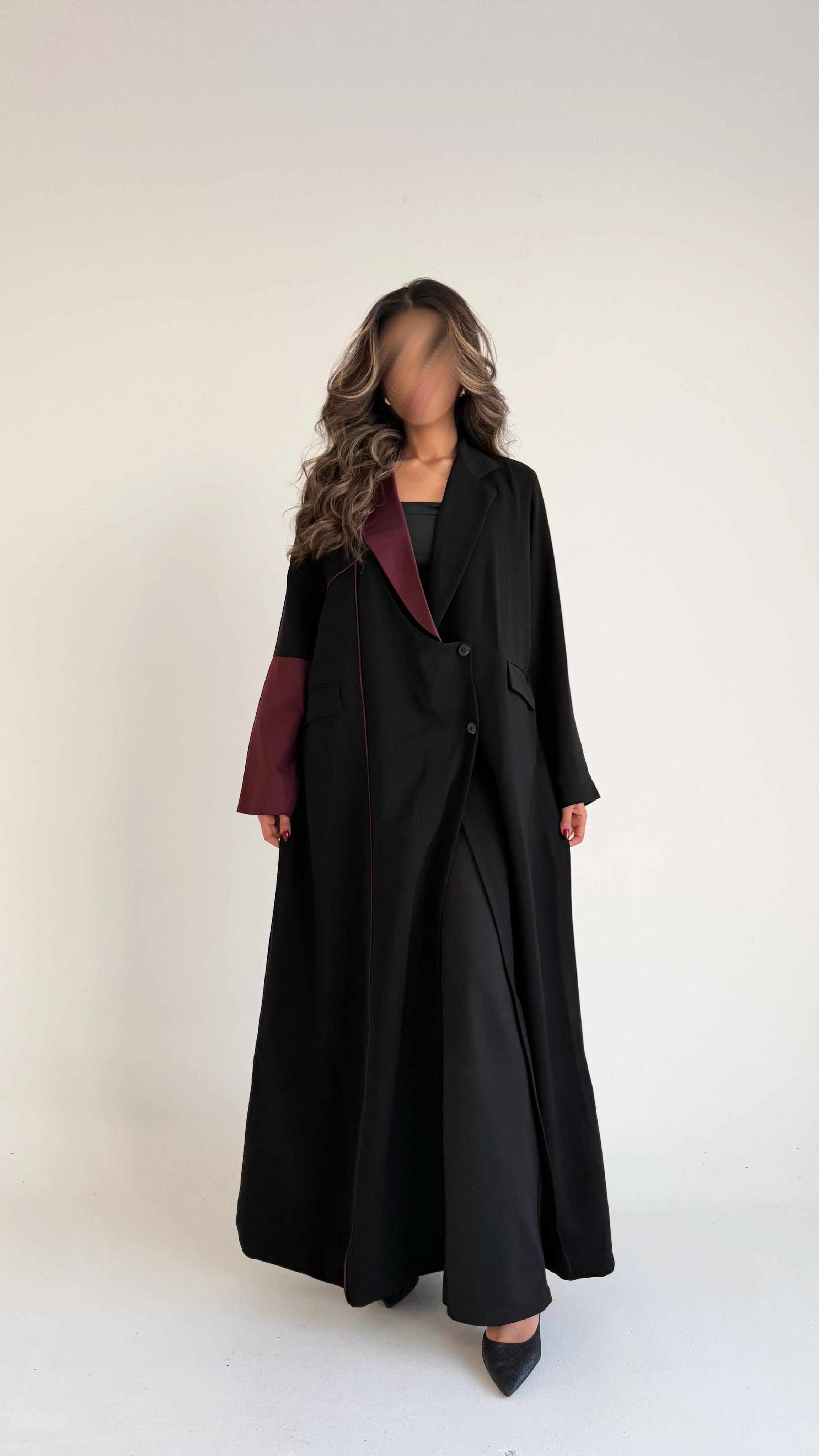 MW1734 - عباية بليزر اسود - Aya