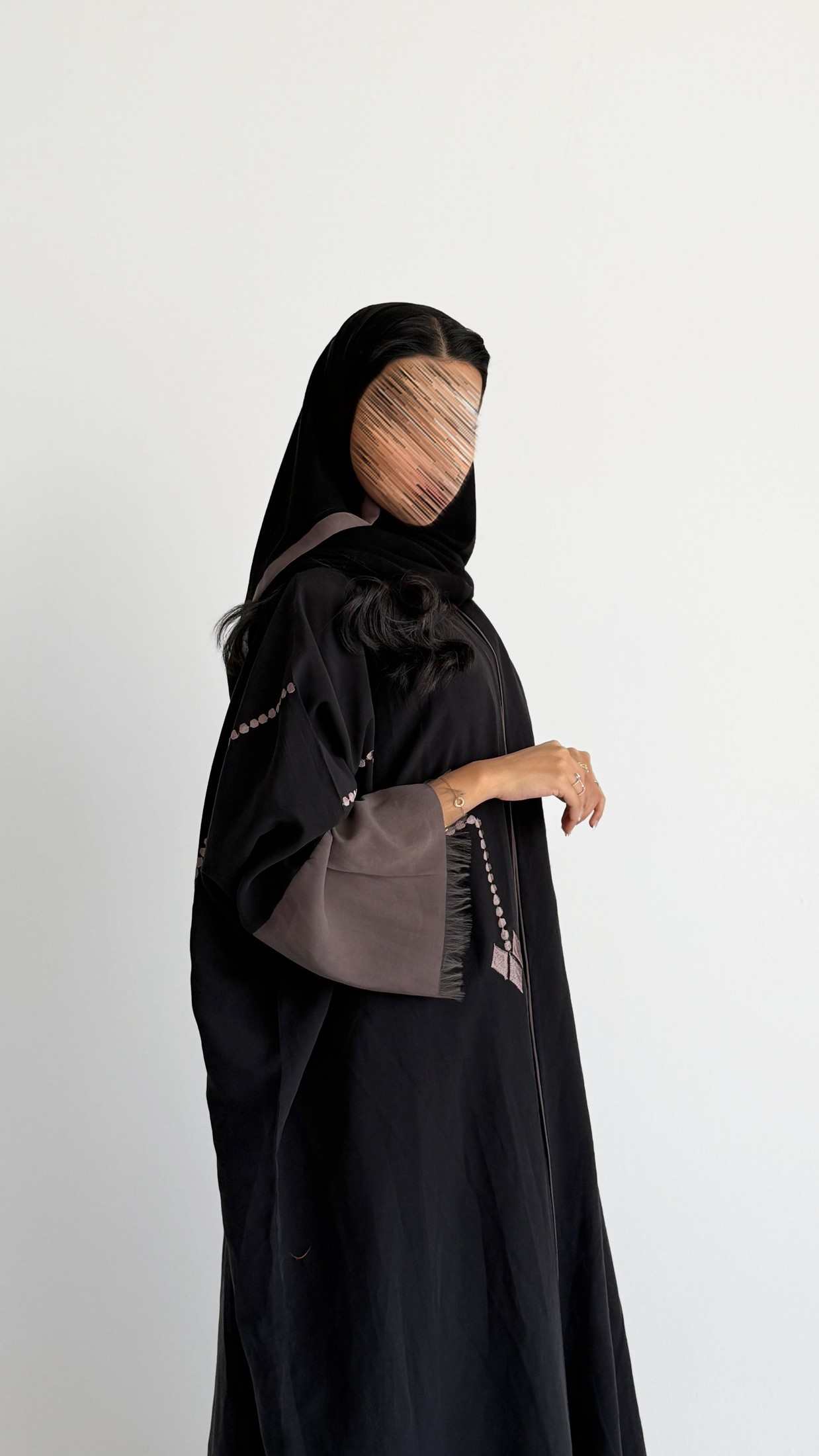 MWT1224 - عباية تطريز صيفي |Summer Embroidered Abaya - Aya