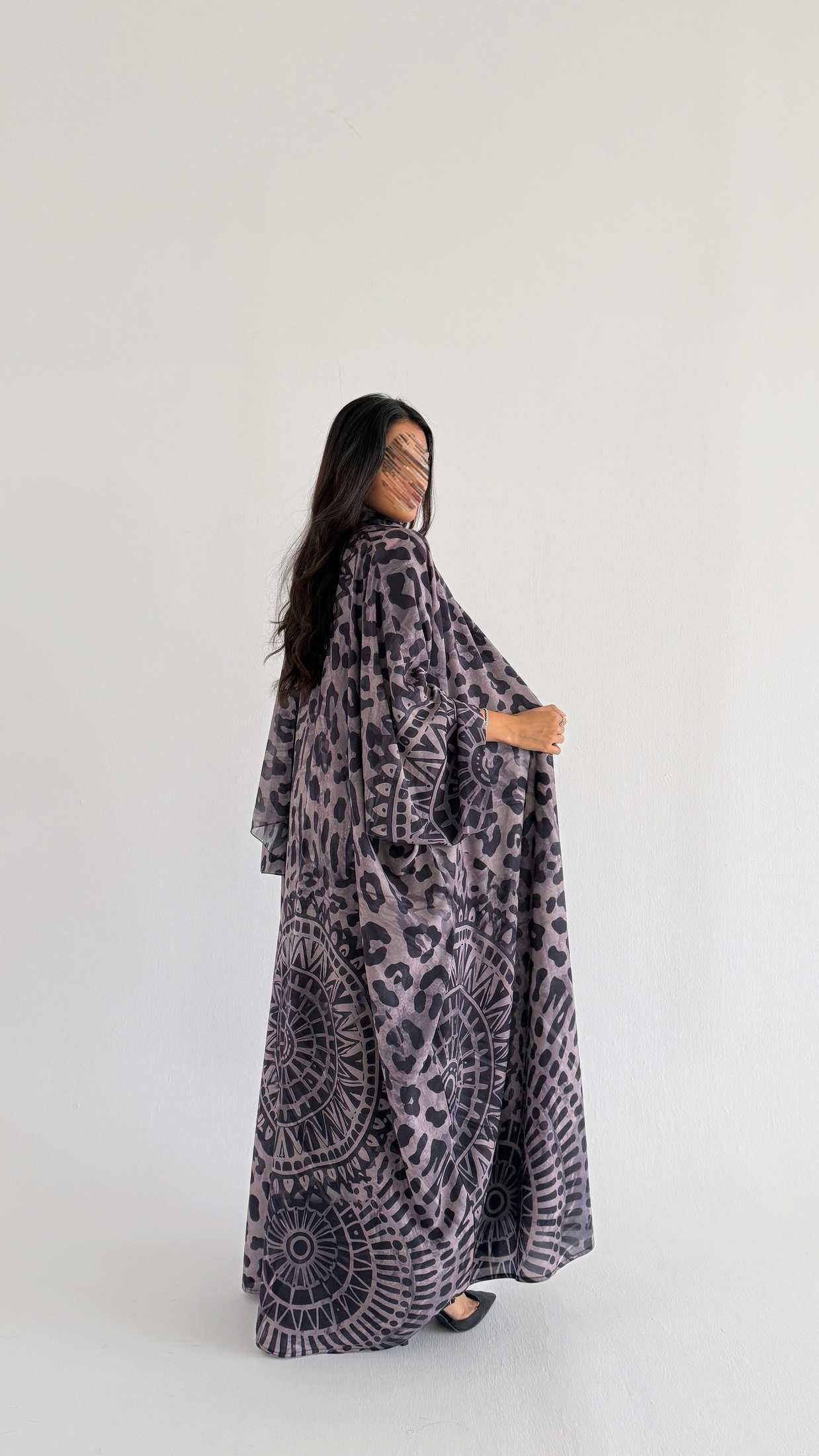 MWT1170 - عباية طباعة | Printed Abaya - Aya
