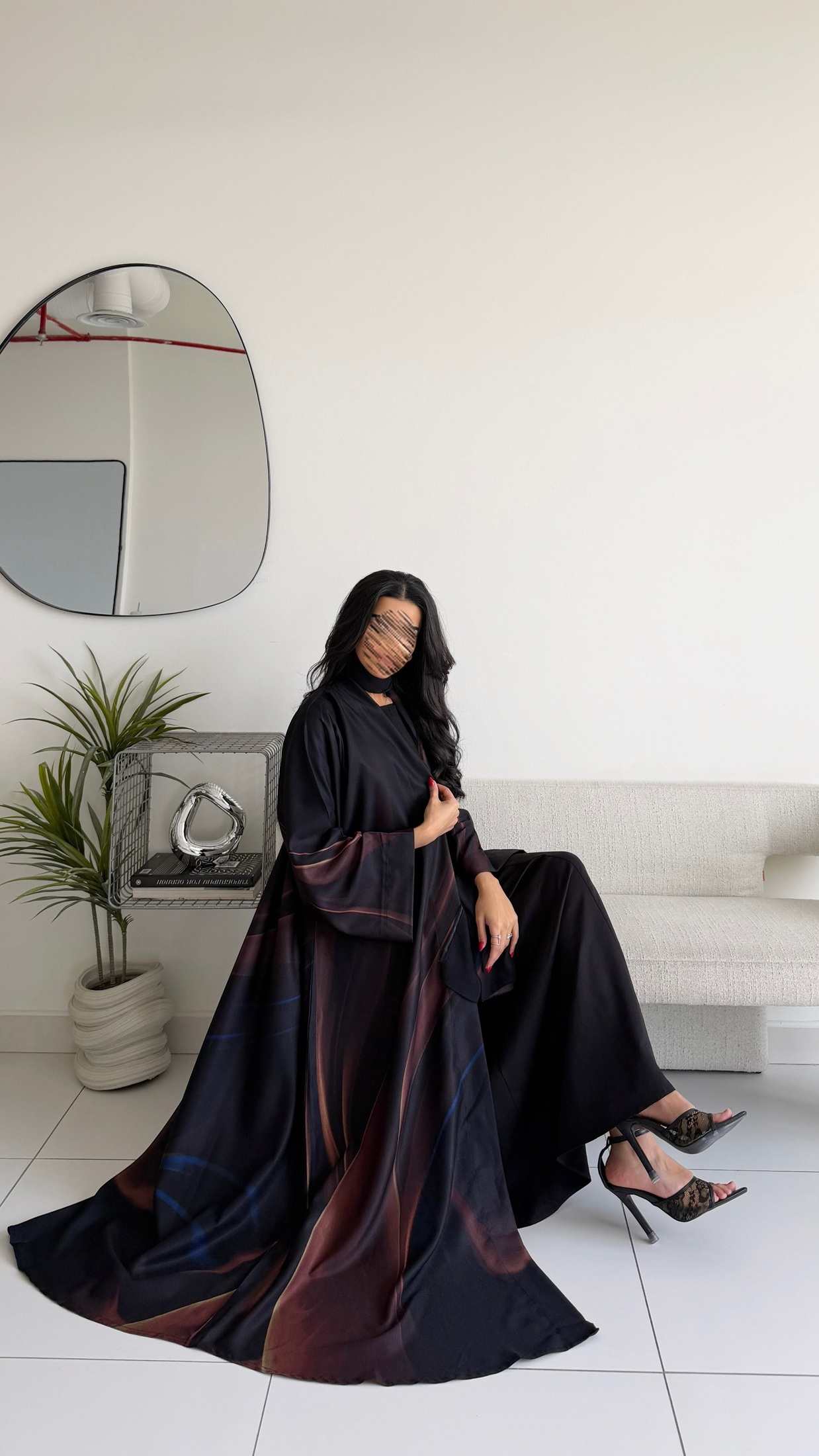 MWT1145 - عباية طباعة | Printed Abaya - Aya