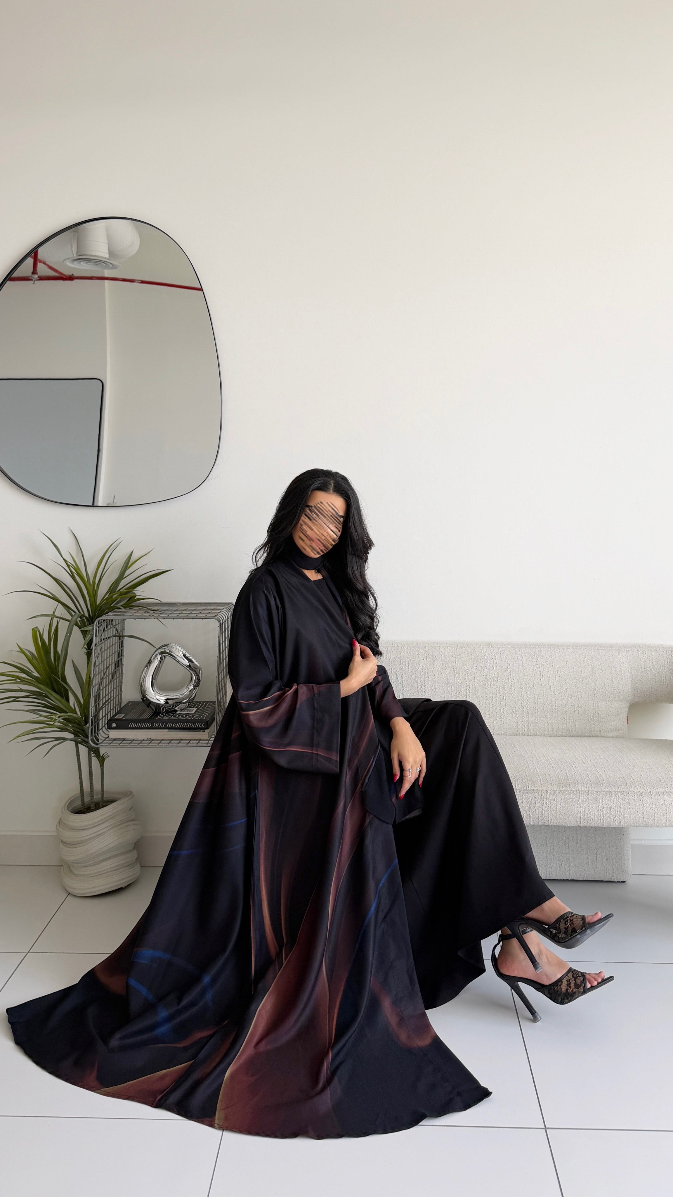 MWT1145 - عباية طباعة | Printed Abaya