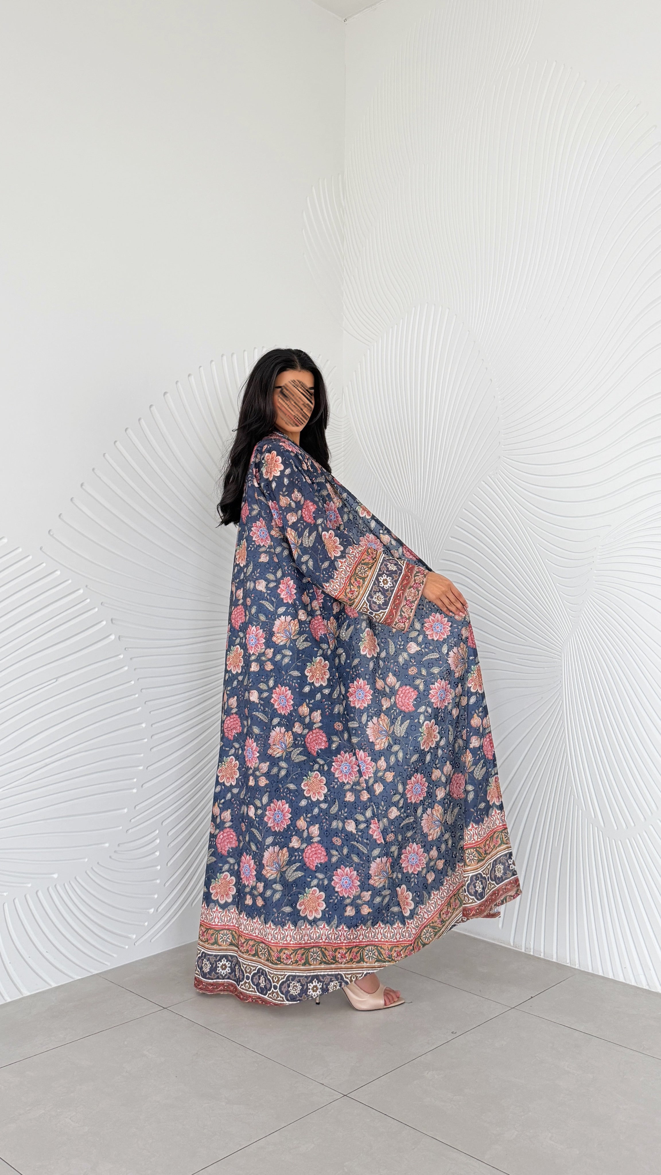 MWT2054 - عباية ركامة مشجرة - Aya