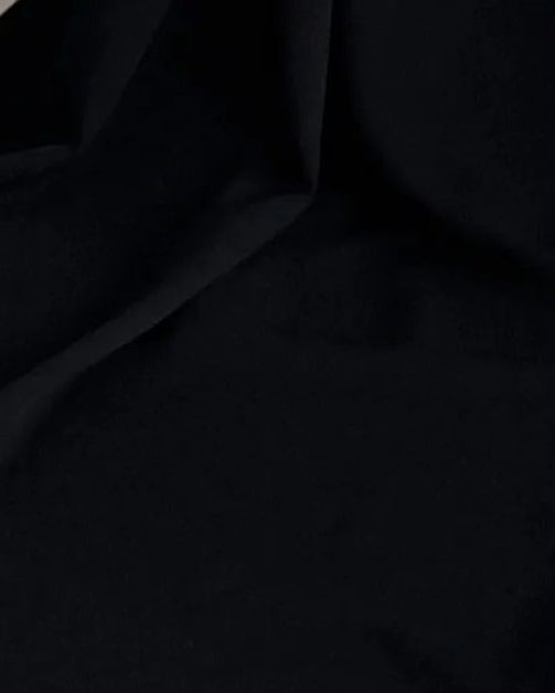 MWT5251 - عباية اسود ناعمة و مميزه مع تدخيلات لون سماوي
