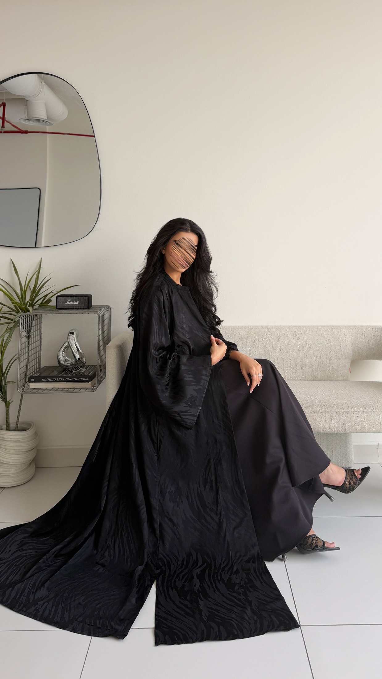 MWT4009 - عباية فيسكوز جاكار - Aya