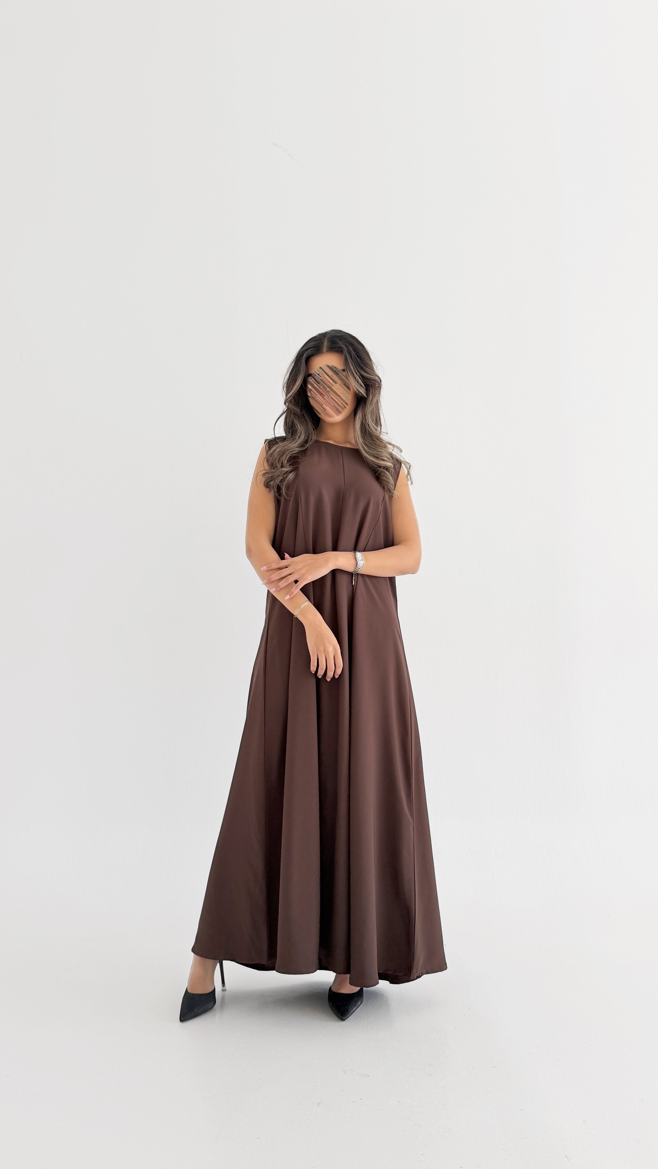 MW2014 - عباية كريب مع فستان كريب - Aya