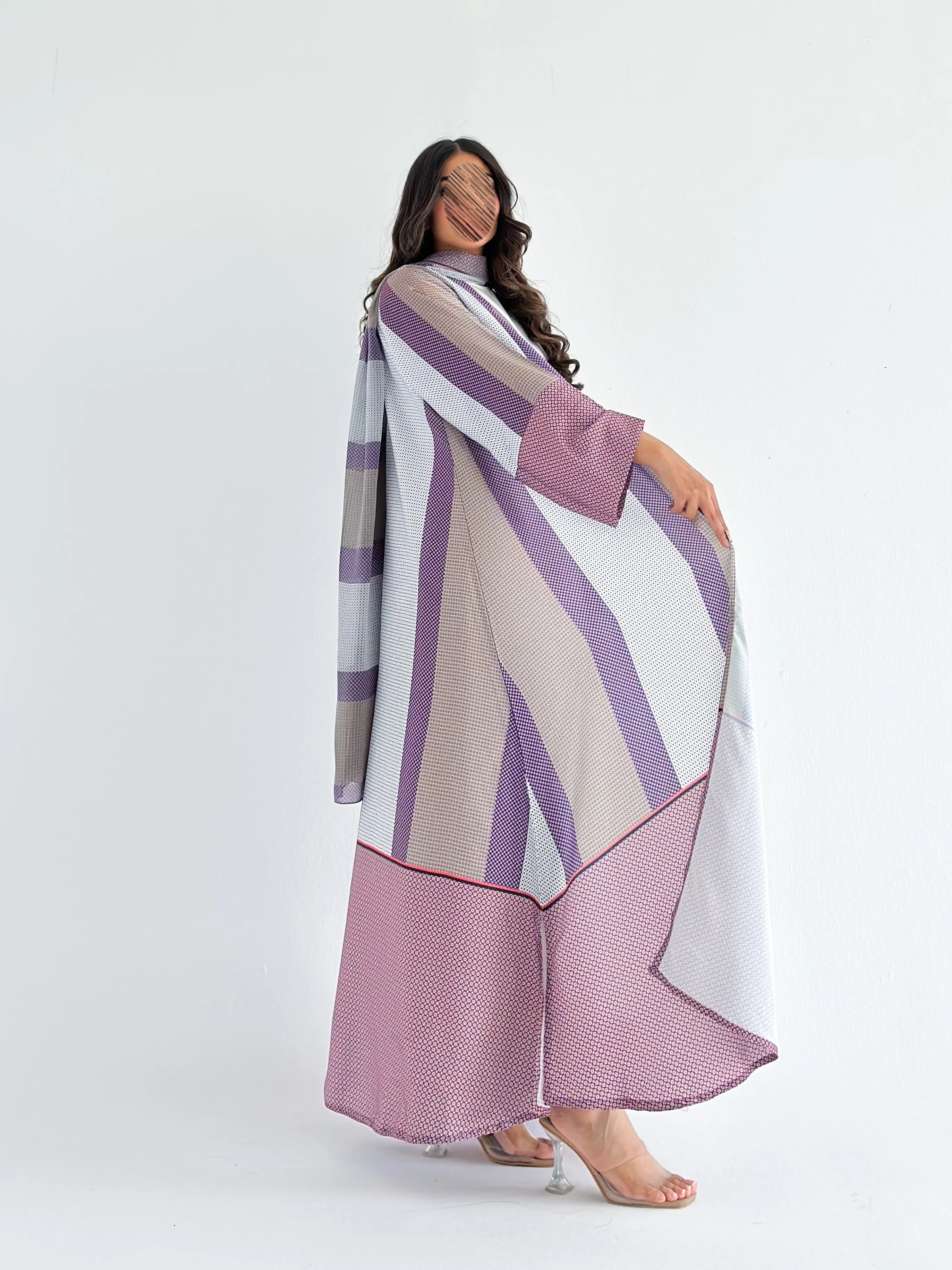 MWT1245 - Summer Printed Abaya |  عباية صيفية طباعة