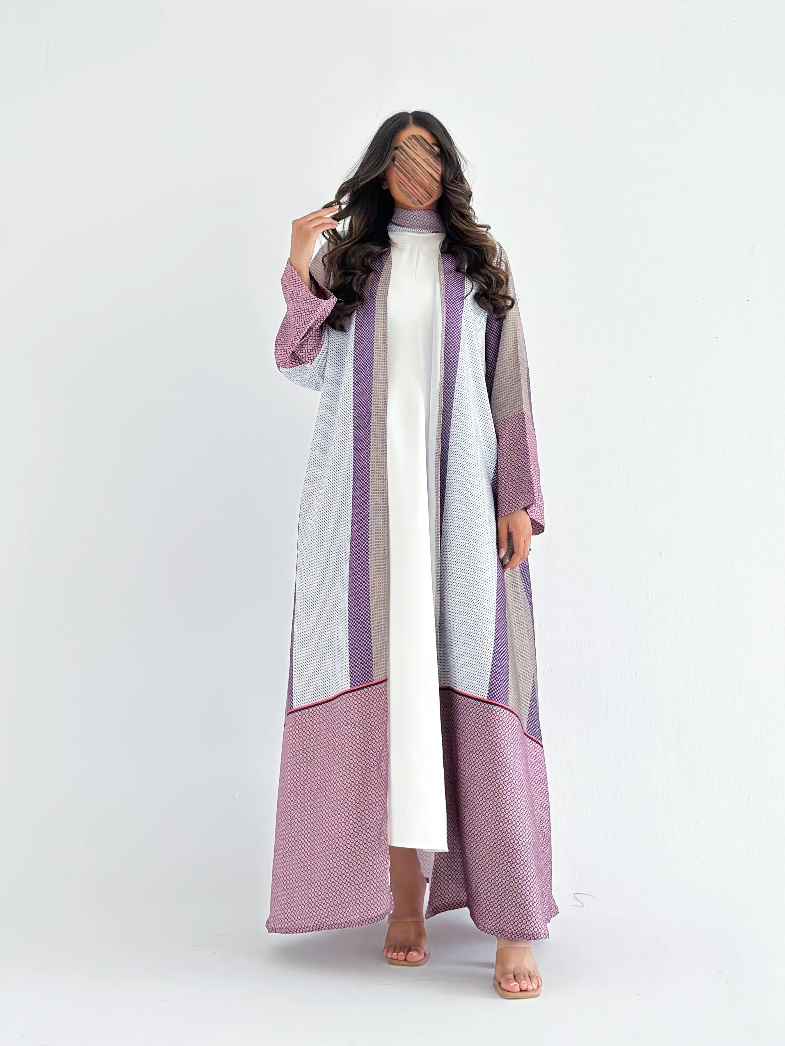 MWT1245 - Summer Printed Abaya |  عباية صيفية طباعة