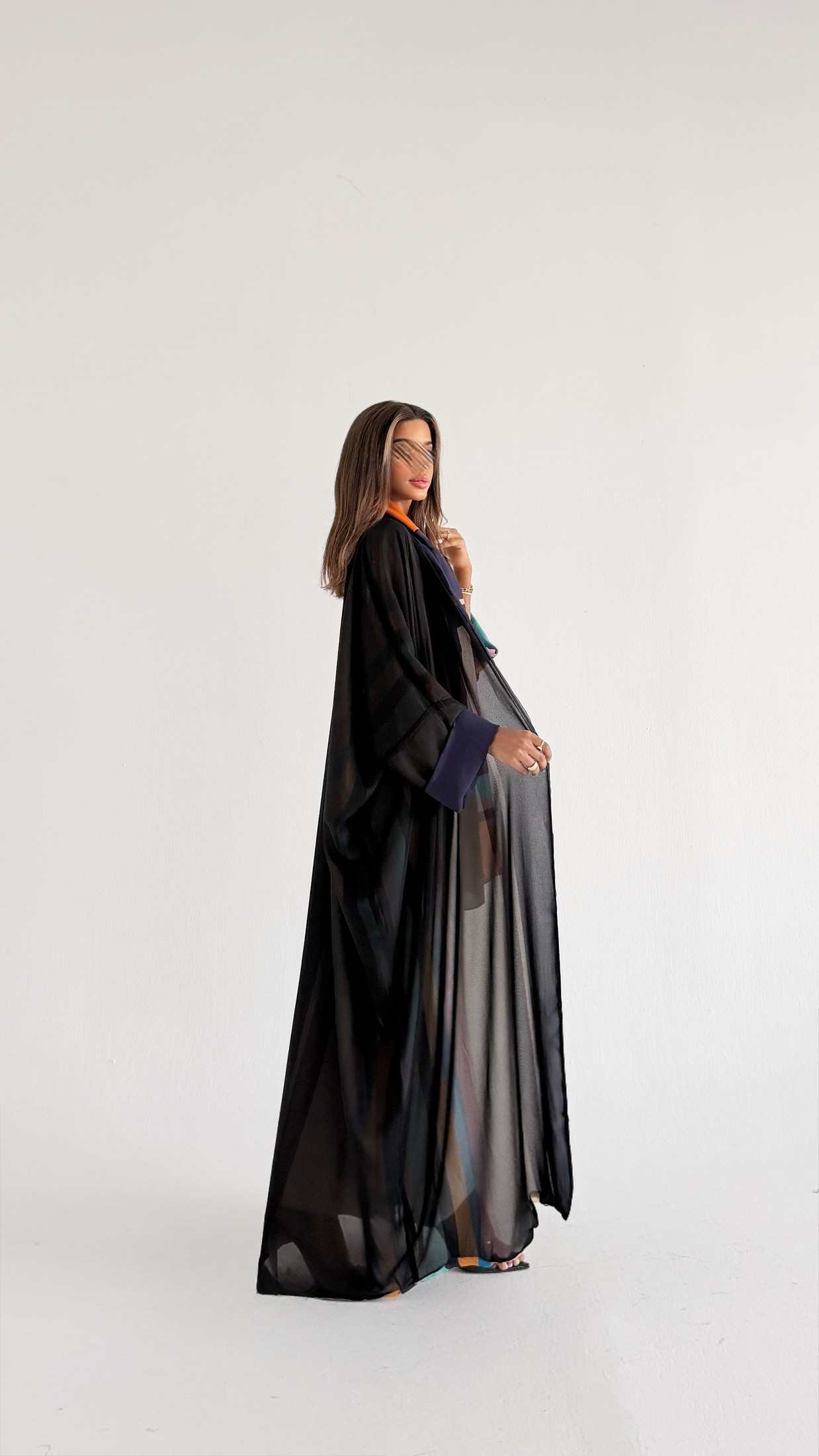 MWT1225 - Summer Printed Abaya |  عباية دبل فيس صيفية طباعة
