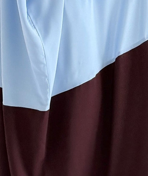 MW2165 - عبايه كريب مع اضافه لونين راقي وحصري - Aya