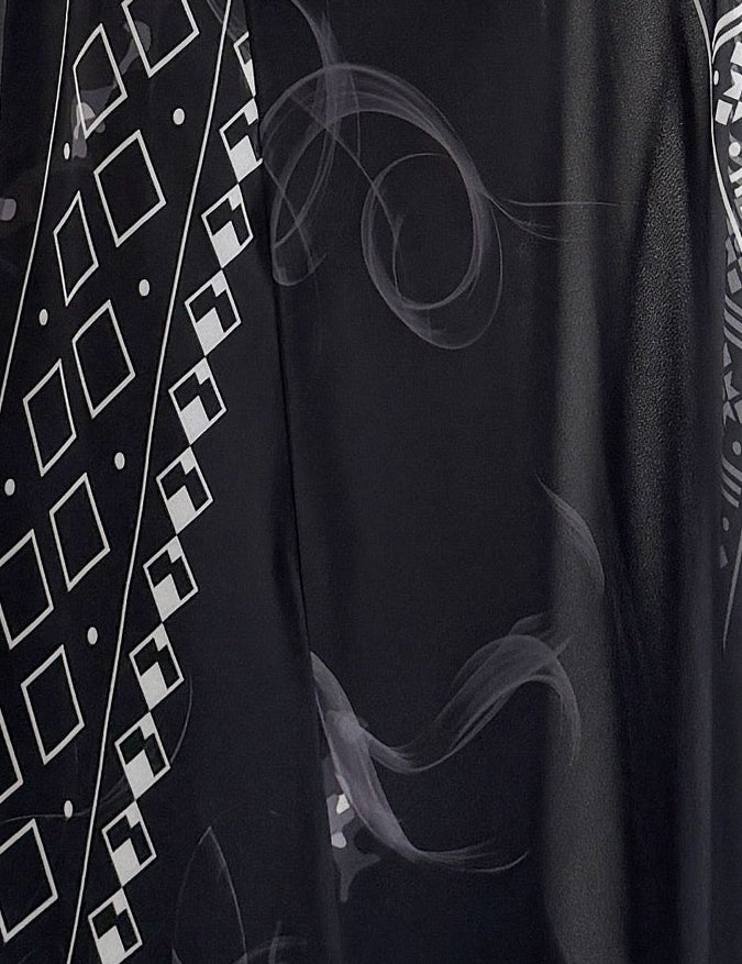 MWT1065 -عباية طباعة | Printed Abaya - Aya