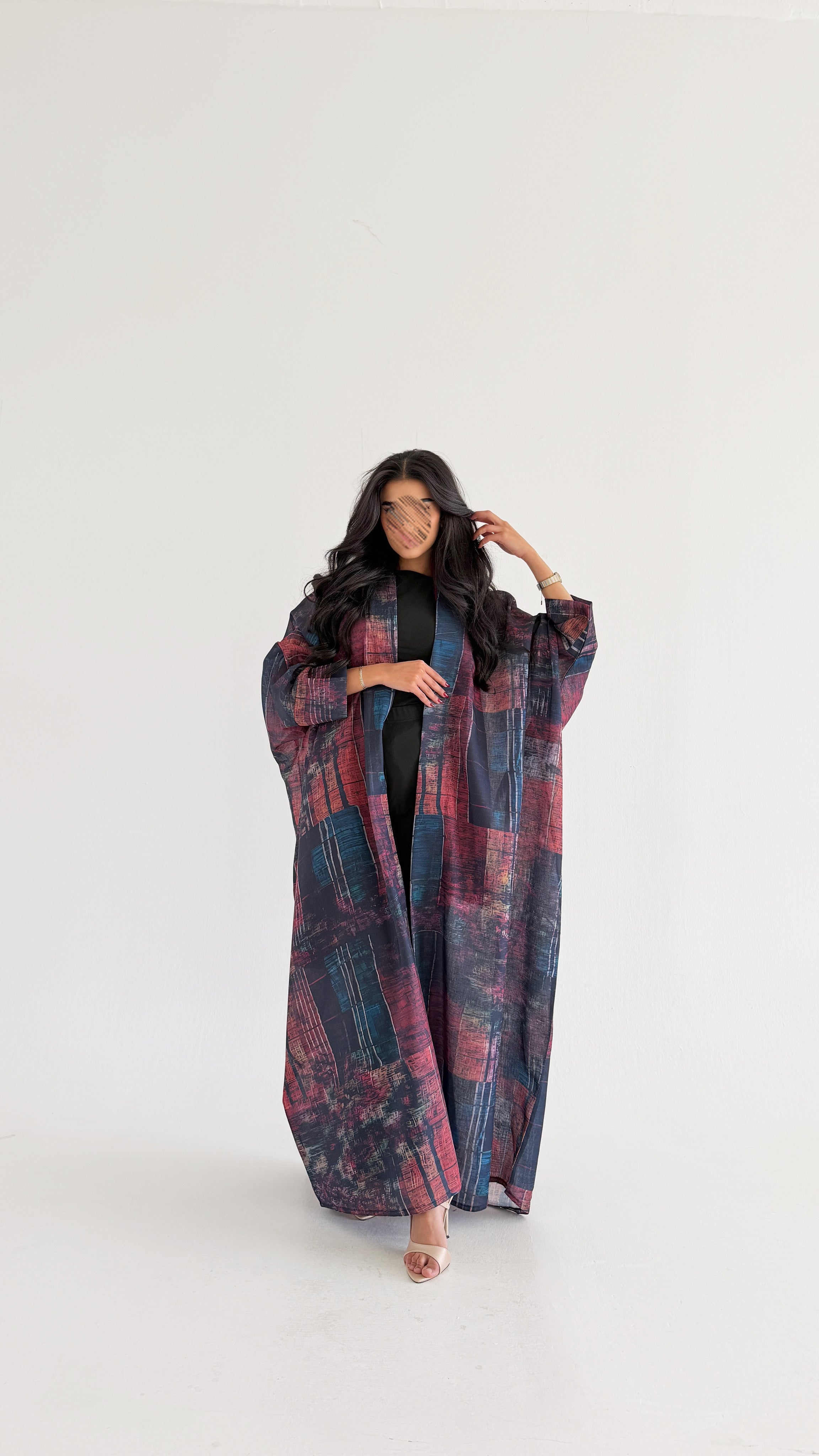 MWT1077 - عباية طباعة | Printed Abaya - Aya