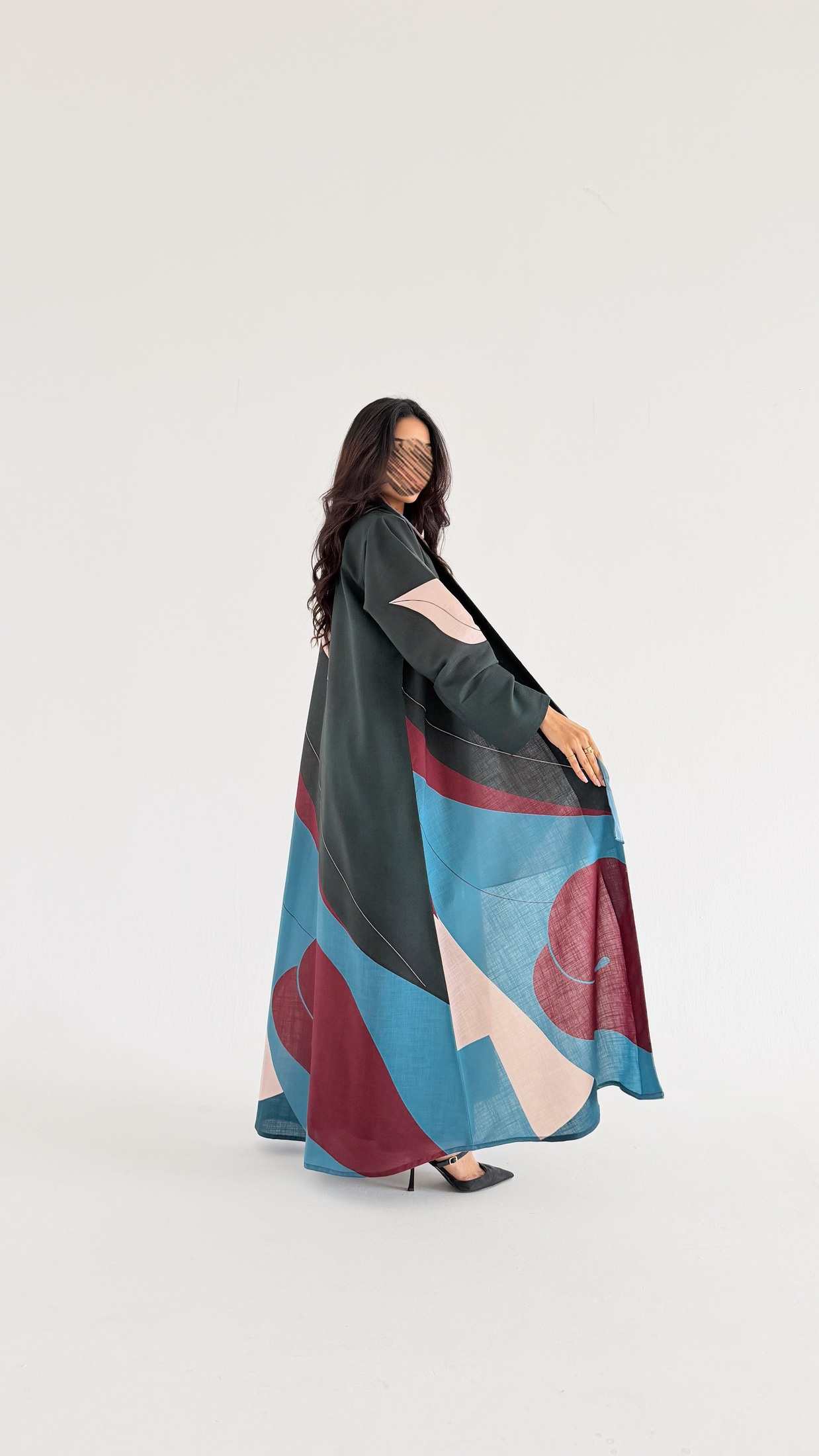 MWT1131 - عباية طباعة | Printed Abaya - Aya