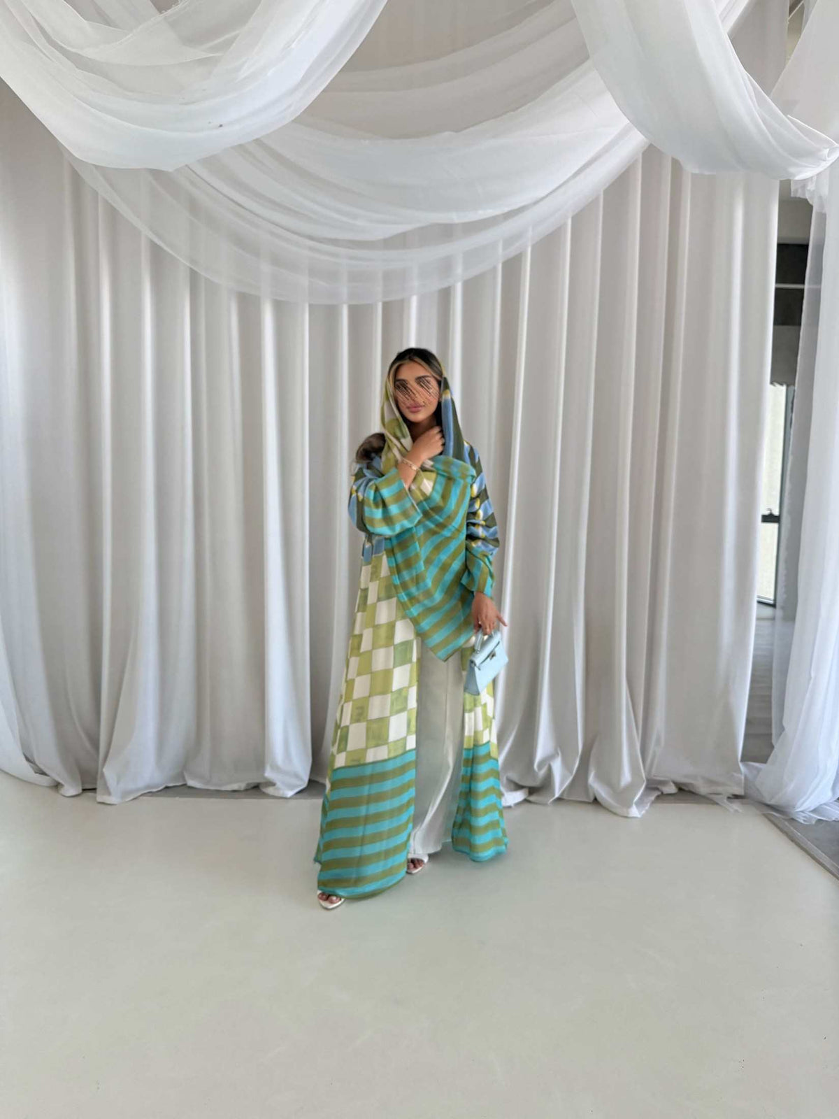 MWT2110 - عباية طباعة صيفية Summer Printed Abaya - Aya