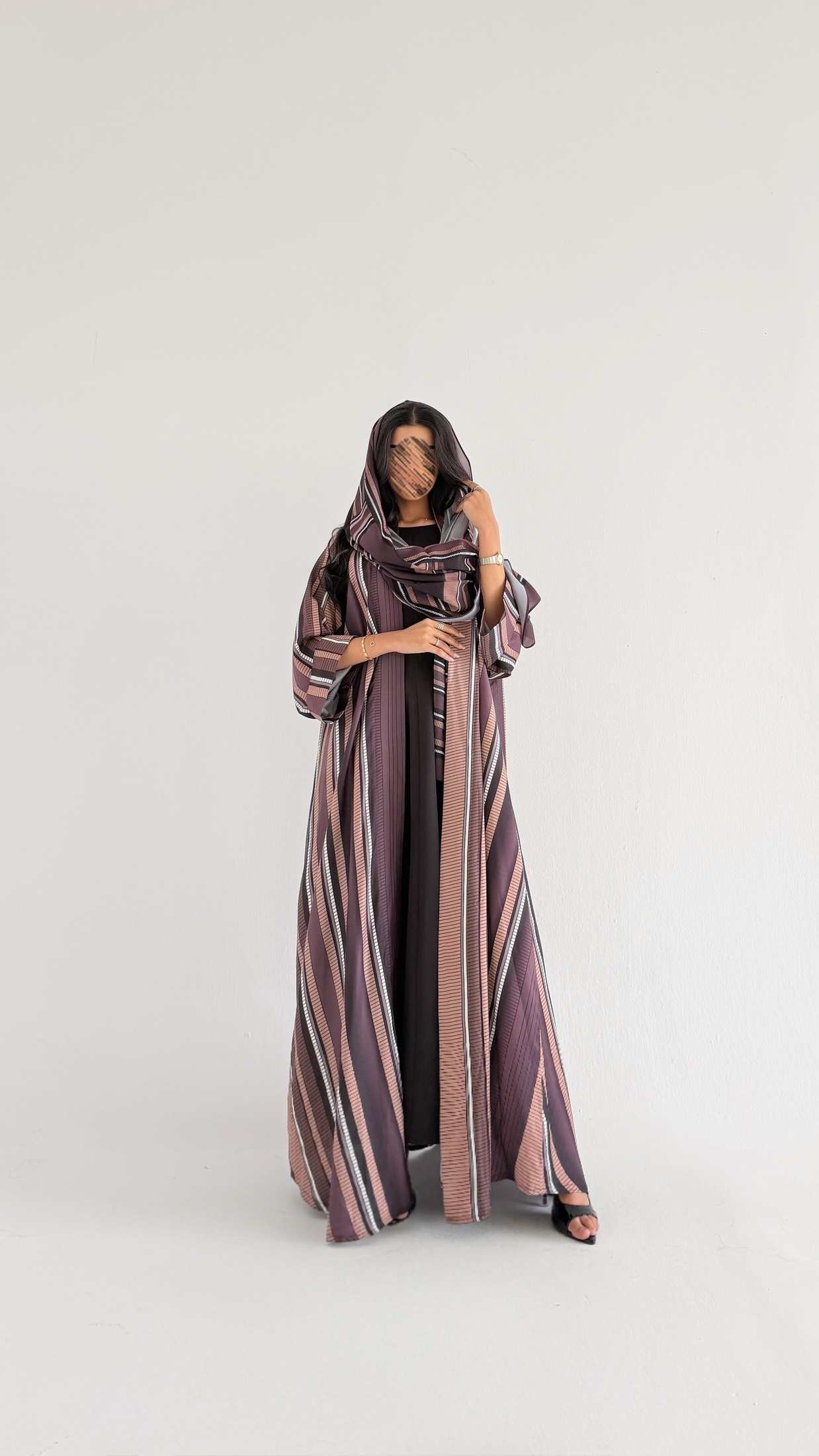 MWT1554 عباية طباعة | Printed Abaya - Aya