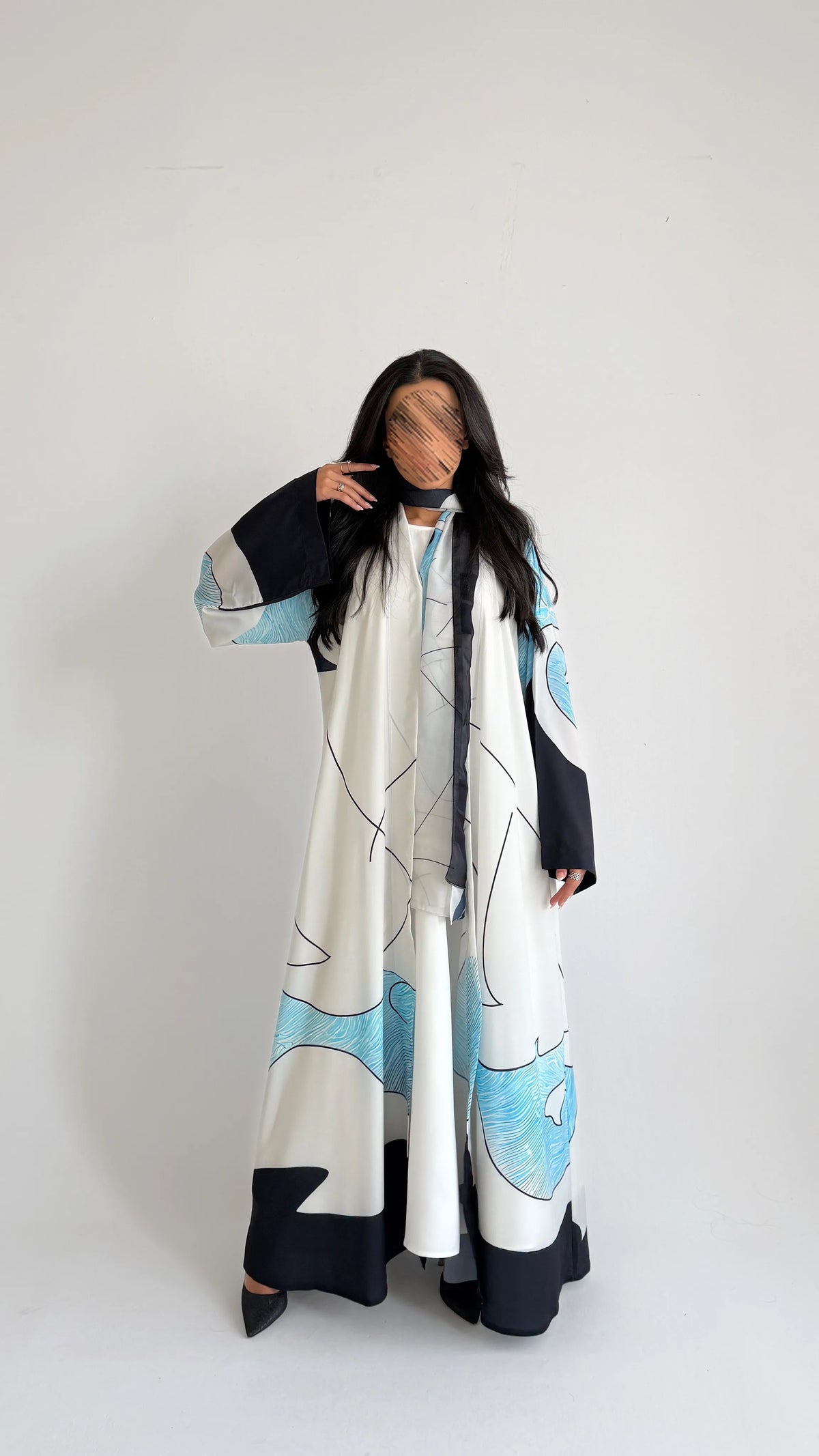 MWT1139 - عباية طباعة | Printed Abaya - Aya