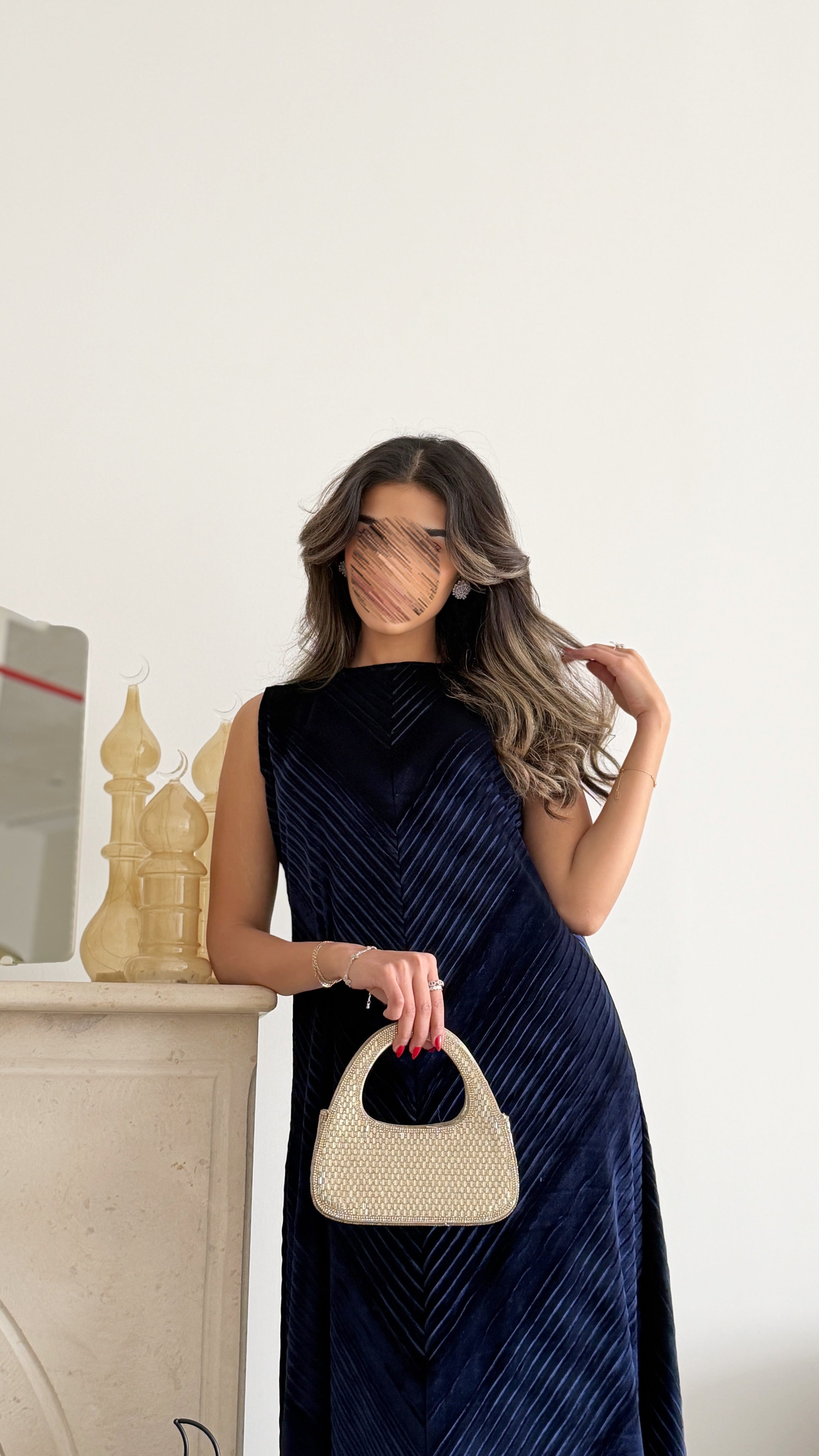 MWJ019 - جلابية شامواه مكسر - Aya