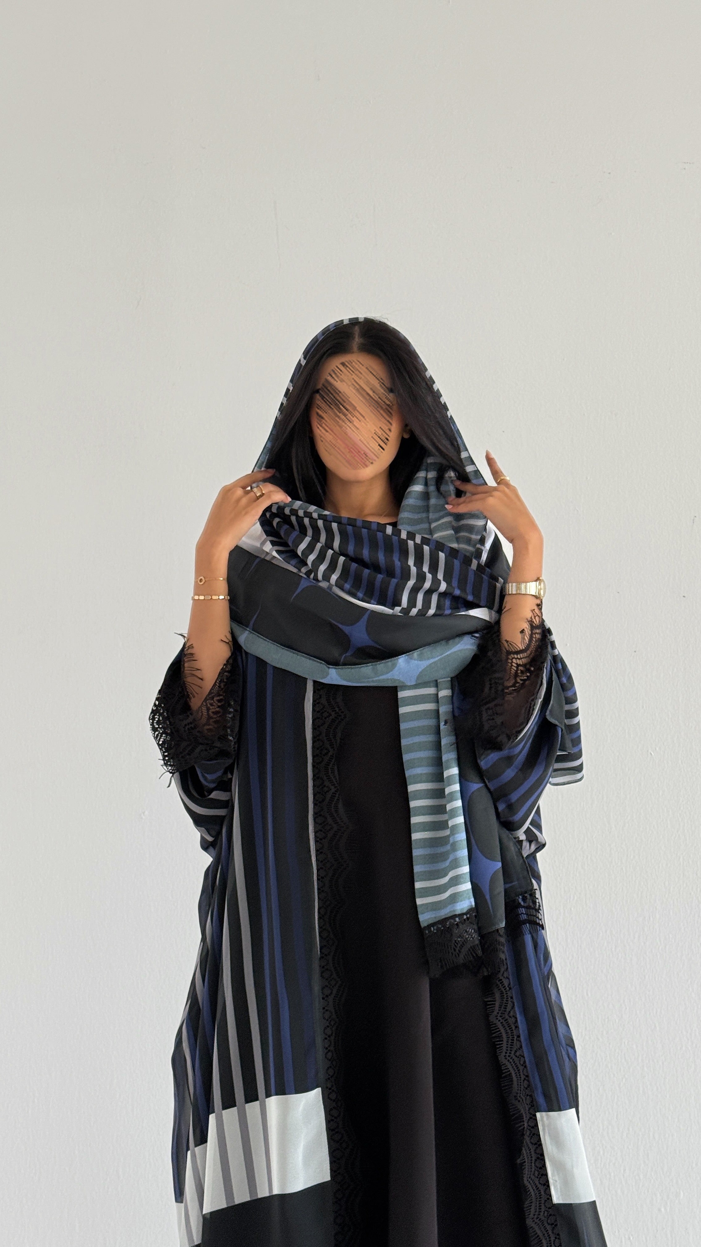 MWT5209 - عبايه طباعه شيفون