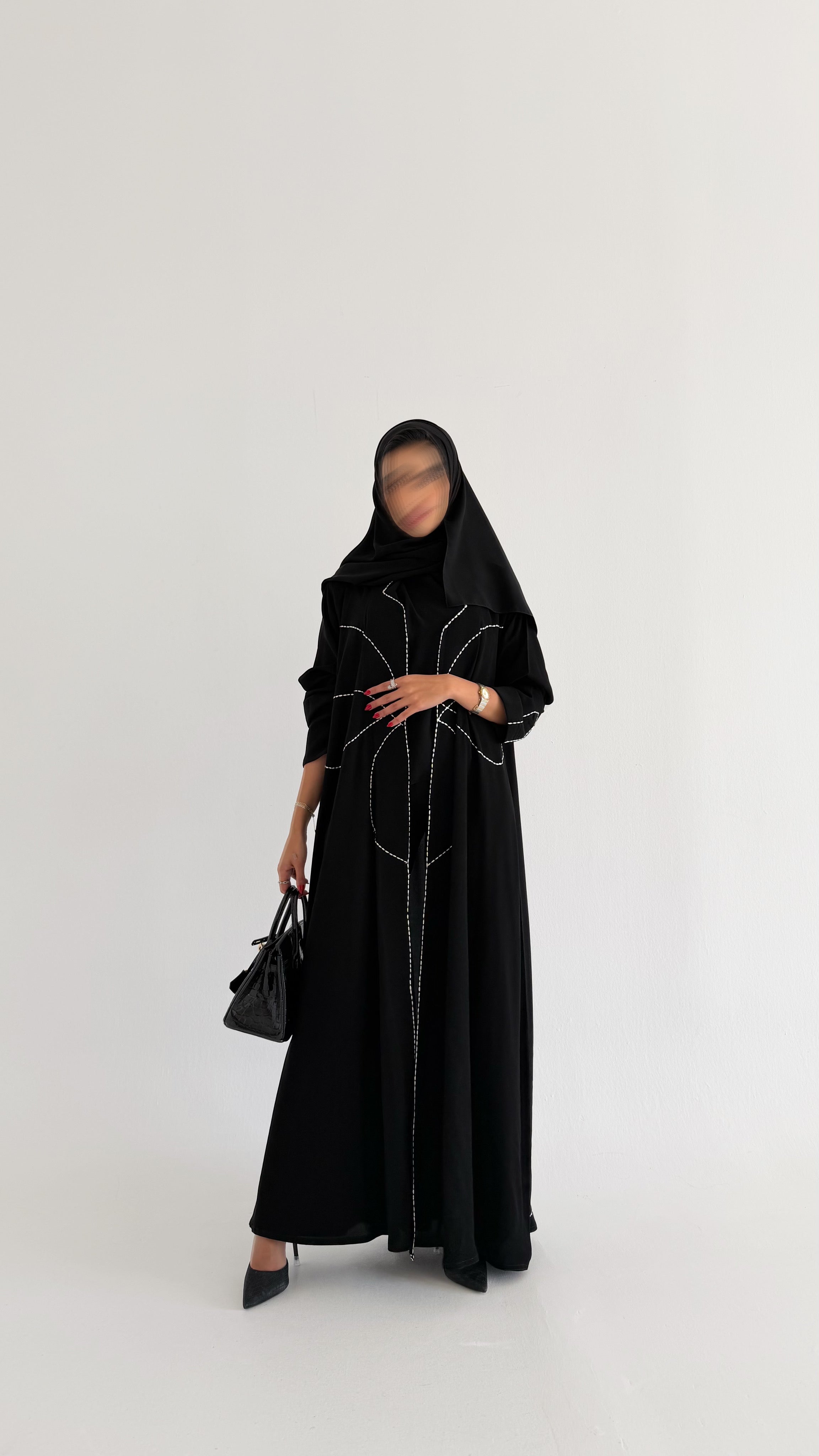 MW1683 - عباية ملكي تطريز يدوي - Aya