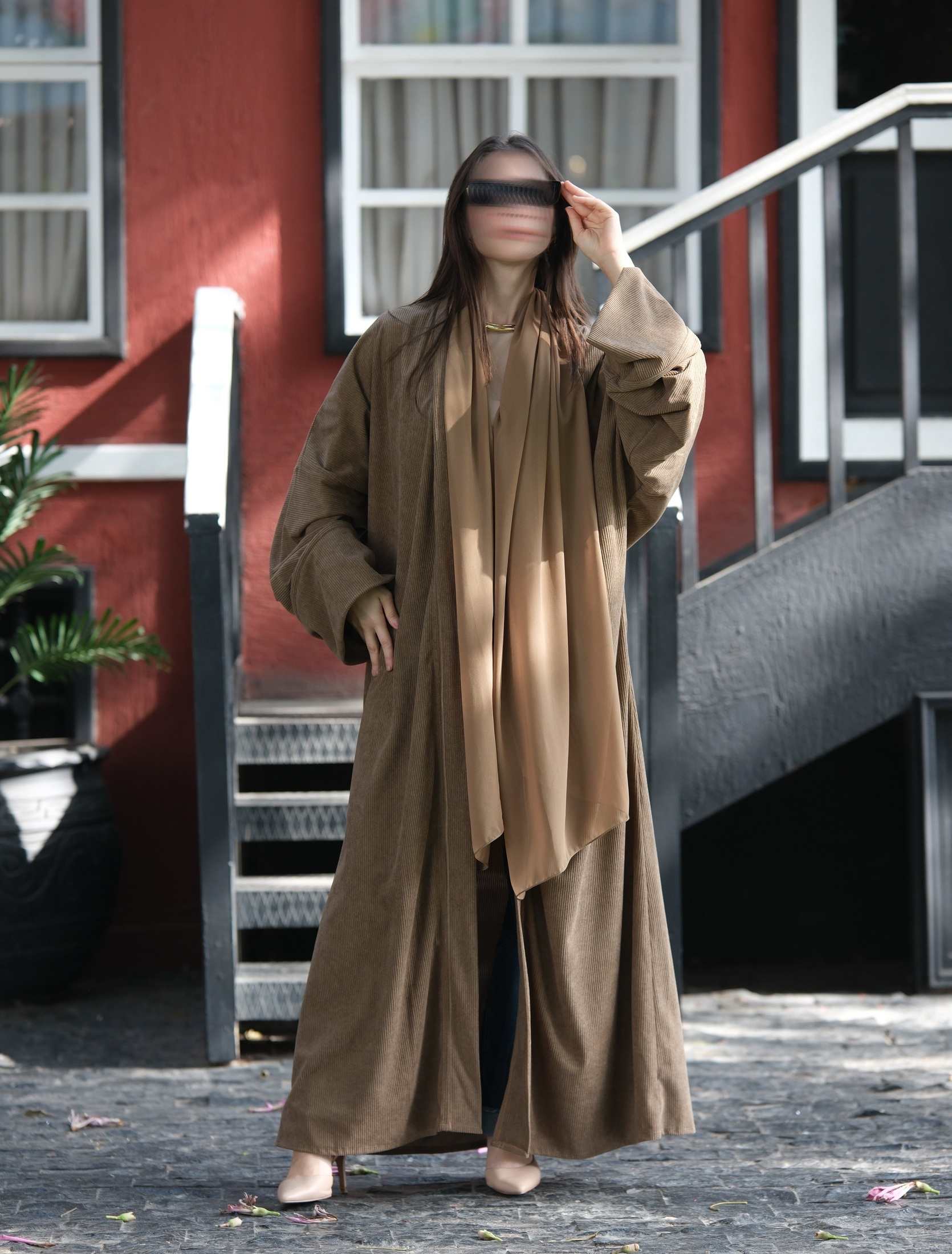 MW1811 - عباية قماش مخمل - Aya