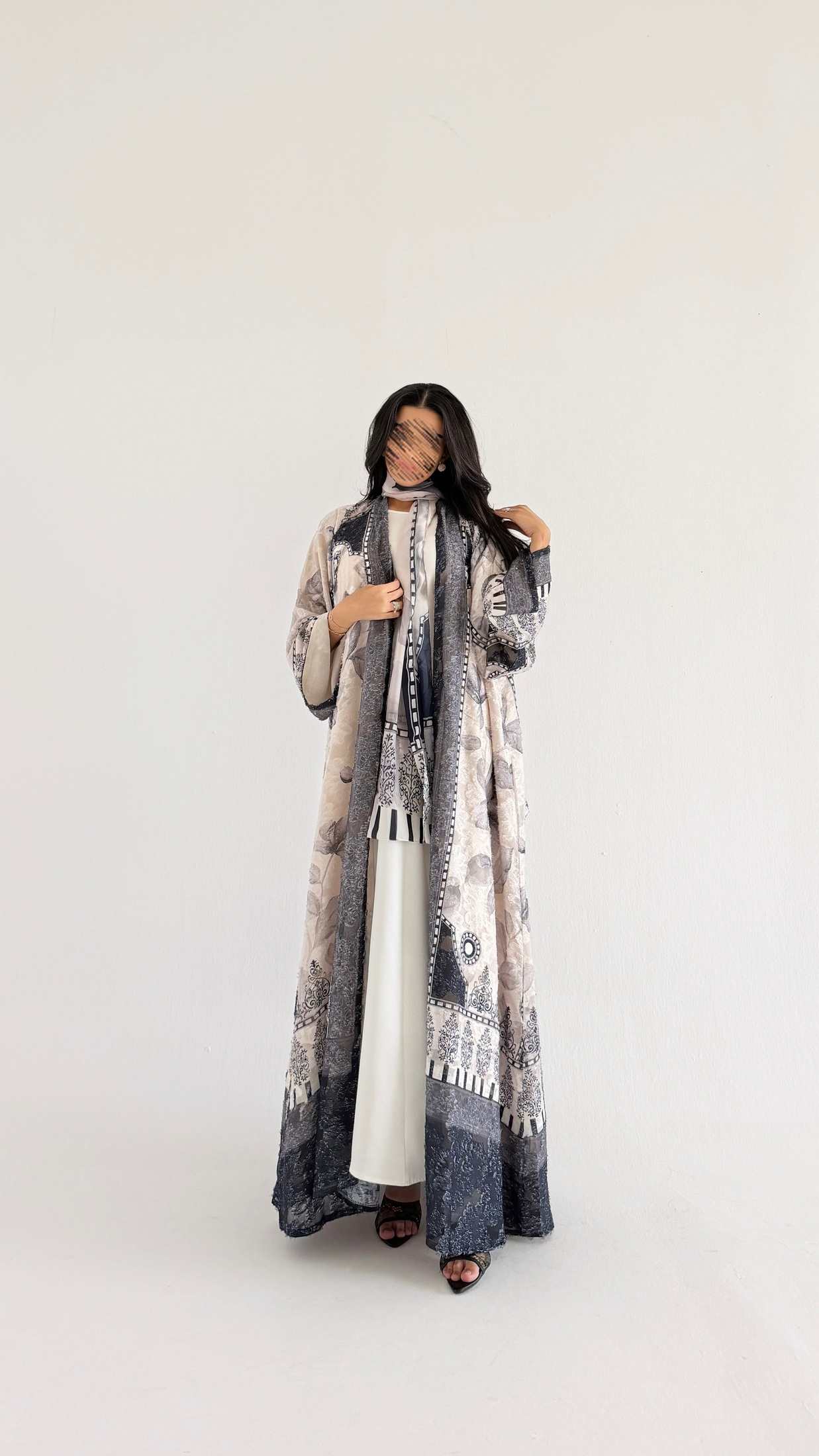 MWT1360 عباية طباعة | Printed Abaya - Aya