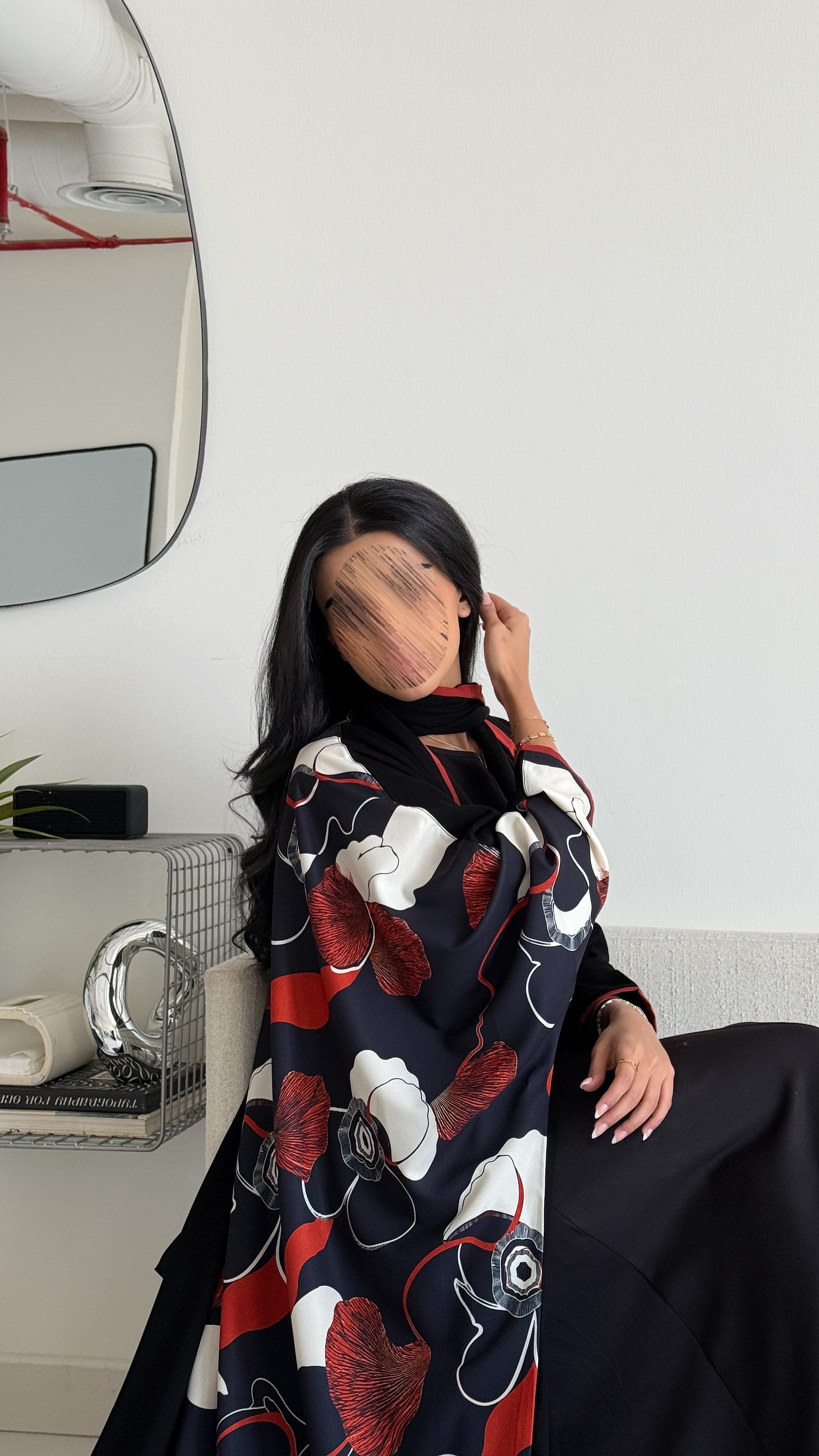 MWT1244 - Summer Printed Abaya |  عباية صيفية طباعة