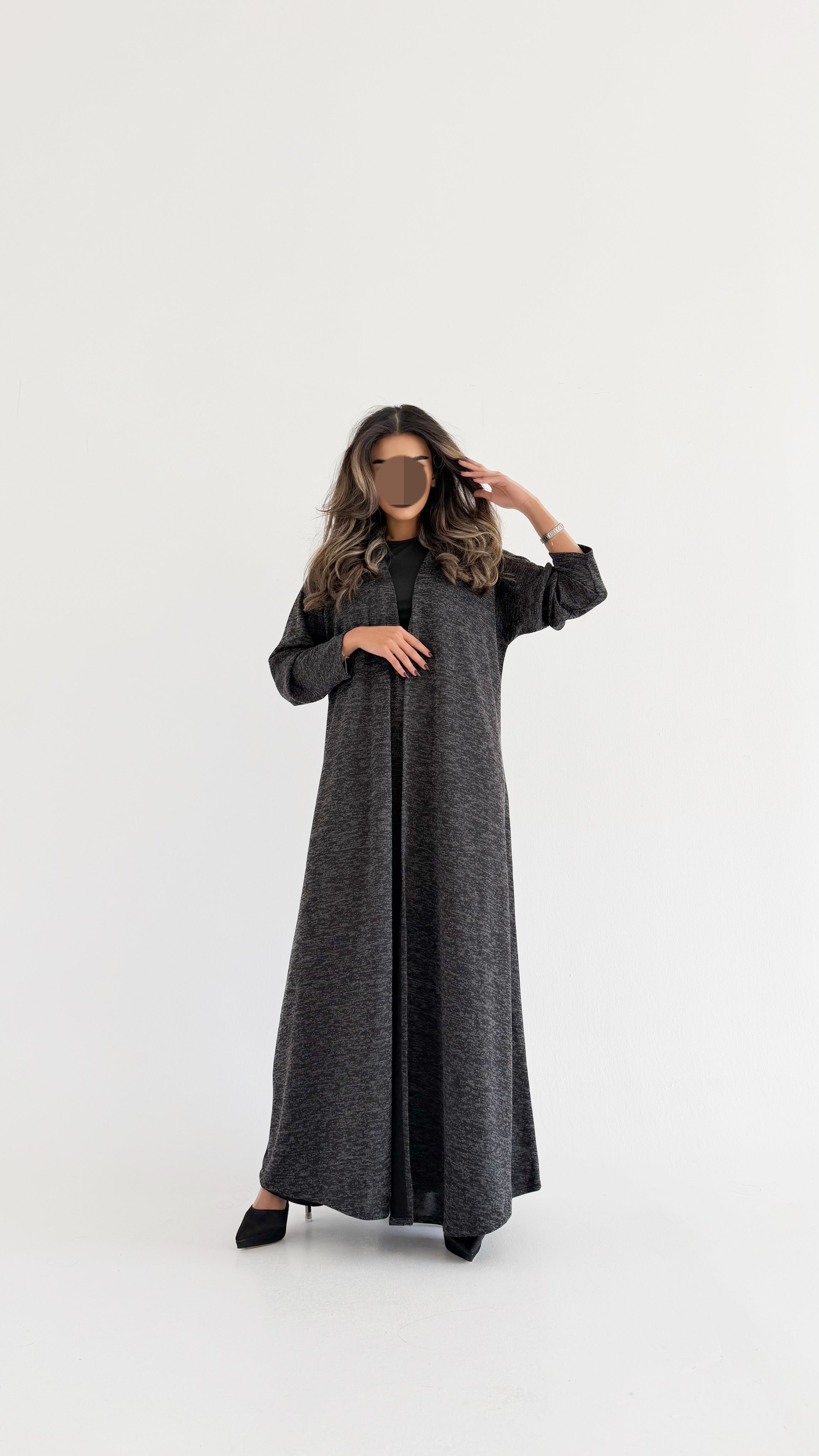 MW645 - Light Crepe Standing with Jacquard Half-Cloche