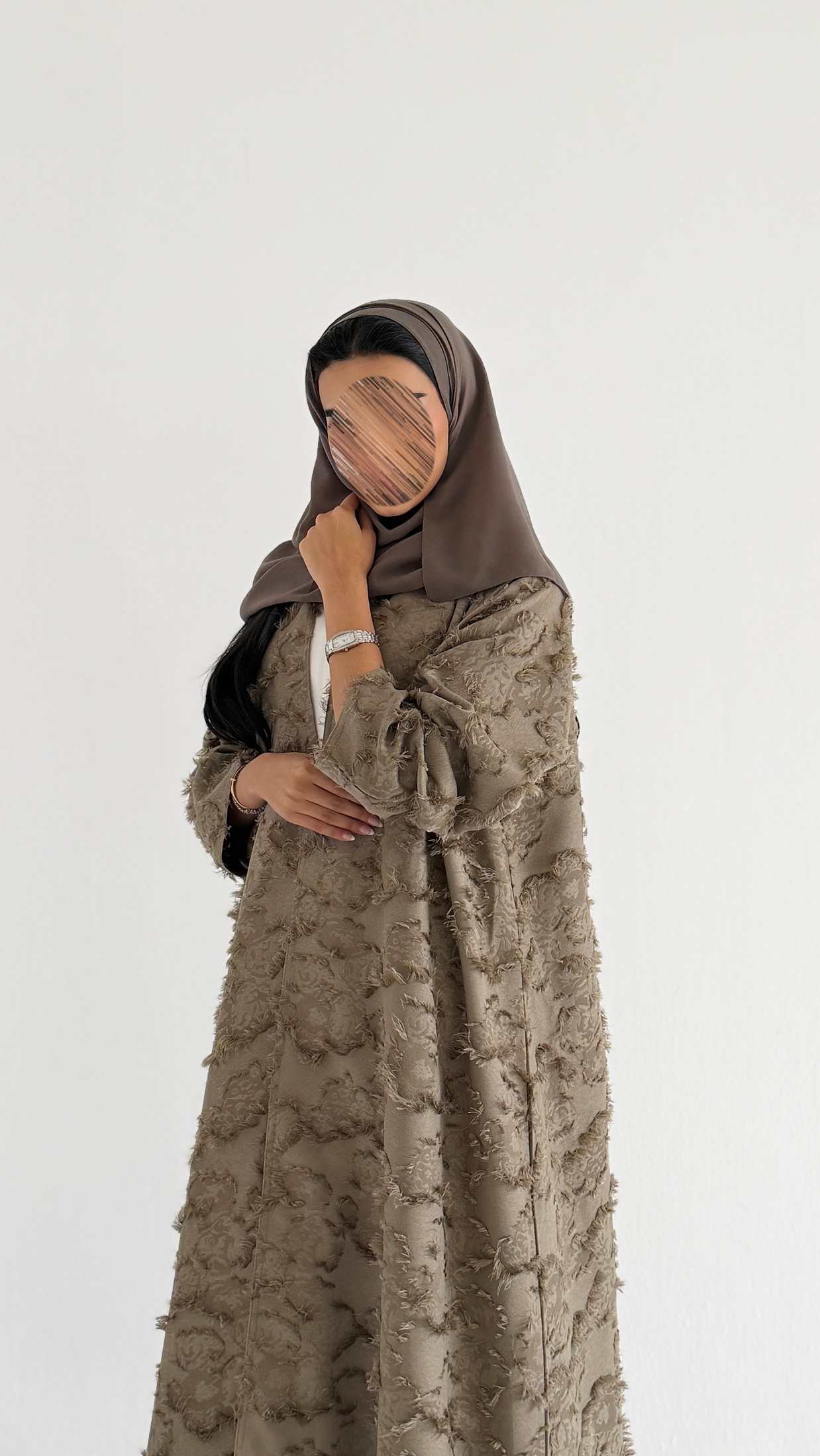 MWT5084 - قماش كريب رمادي - Aya