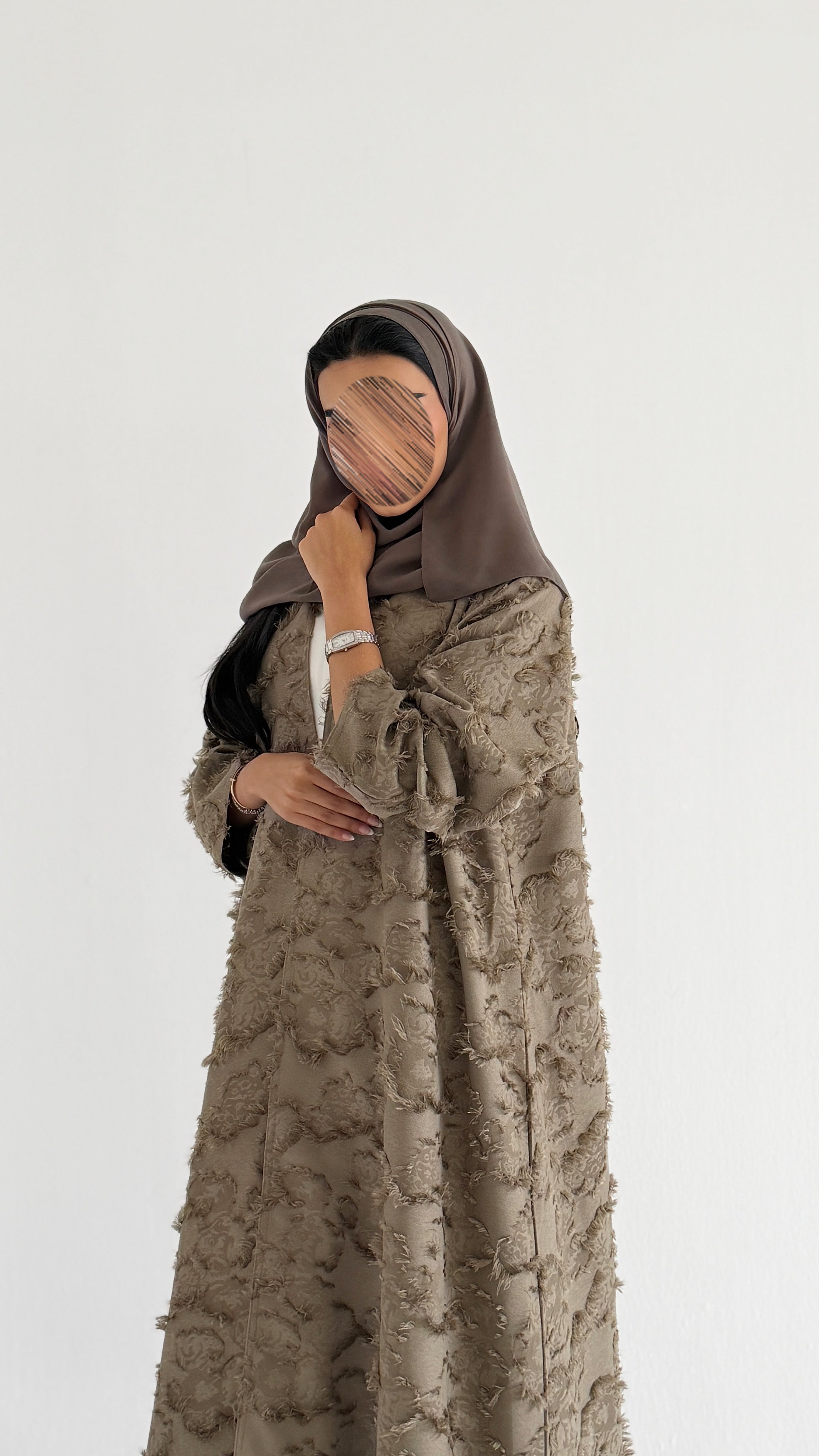 MWT5084 - قماش كريب رمادي - Aya