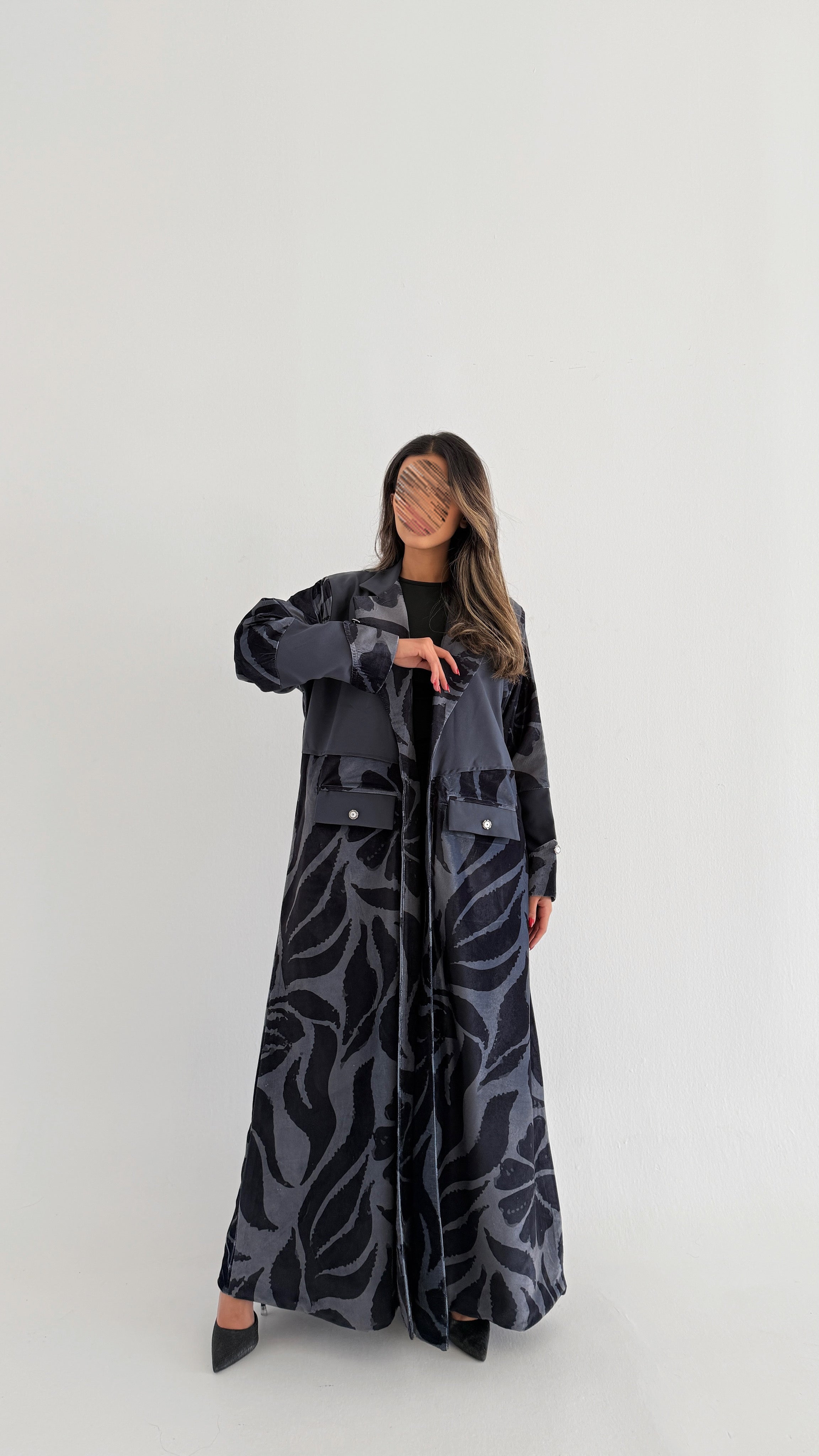 MWT759 - عباية بليزر برينت - Aya